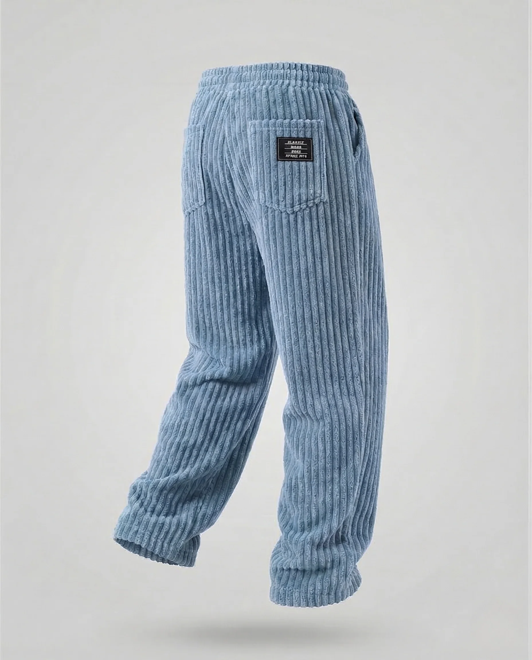 Herren Velours Hose Weit Elastikbund - Image 11