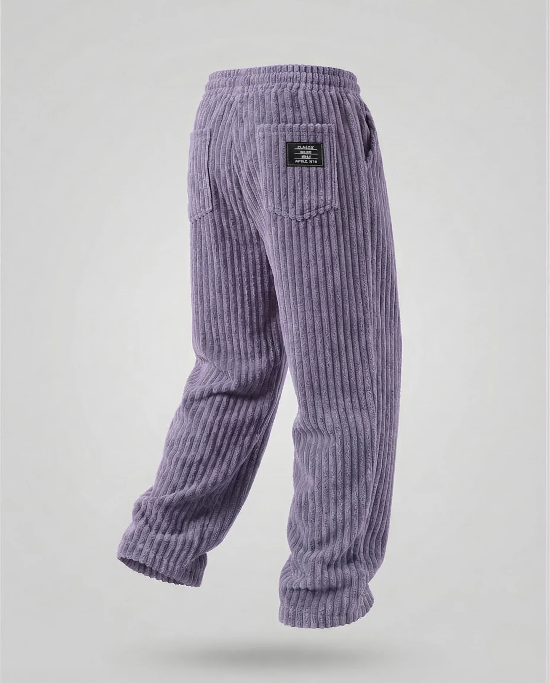 Herren Velours Hose Weit Elastikbund - Image 12