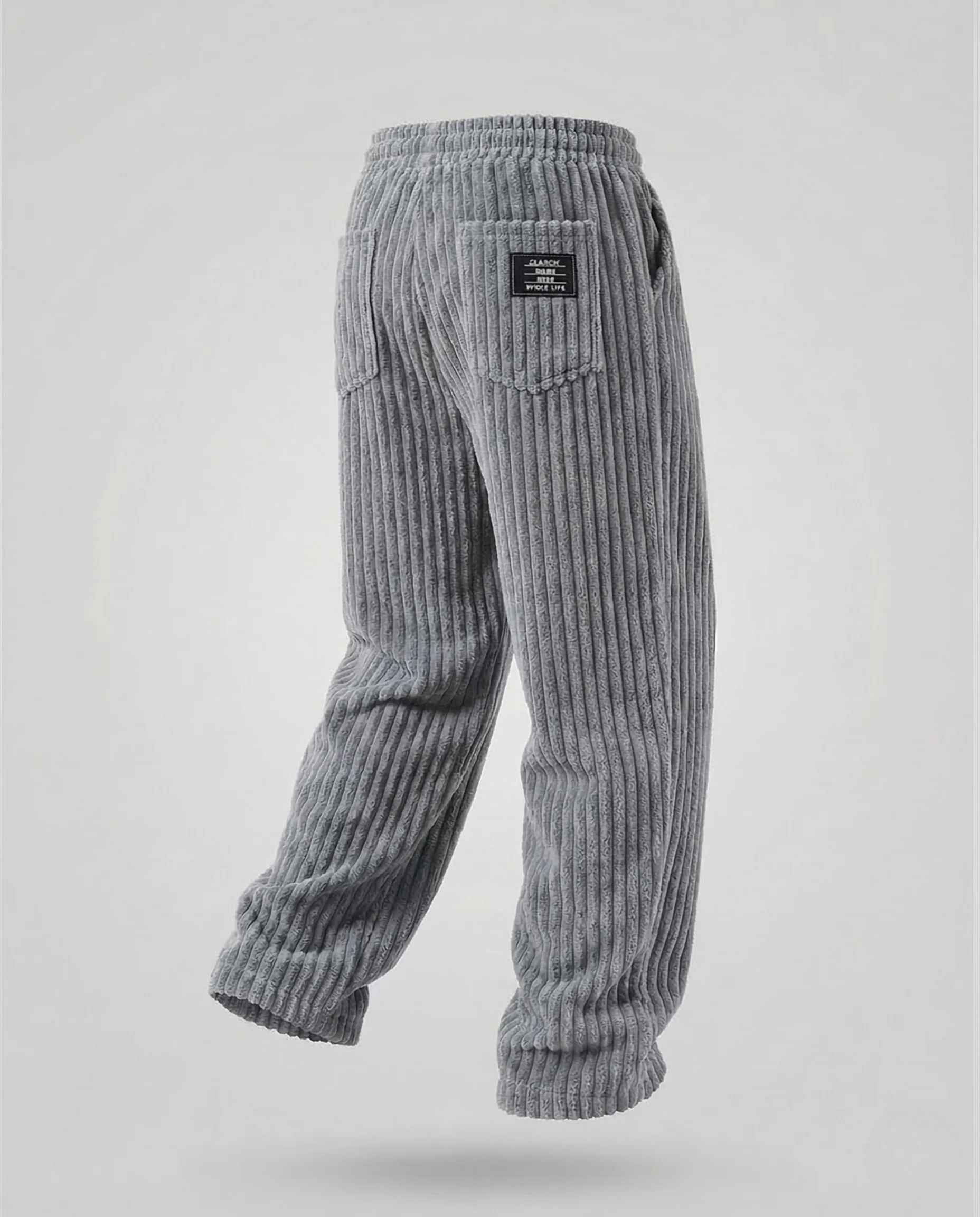 Herren Velours Hose Weit Elastikbund - Image 14