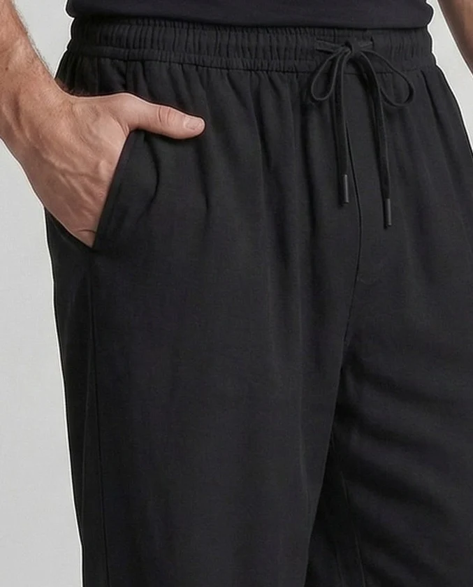 Herren Freizeit Hose Weit mit Elastischem Bund - Image 3