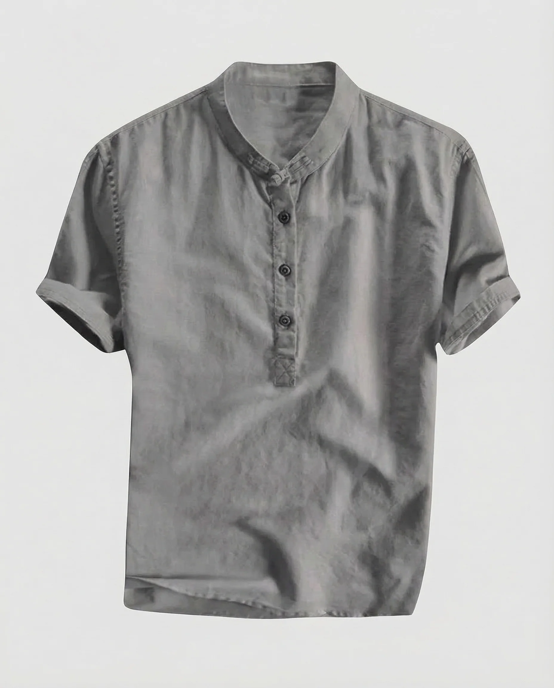 Herren Henleyhemd Leinen - Image 7