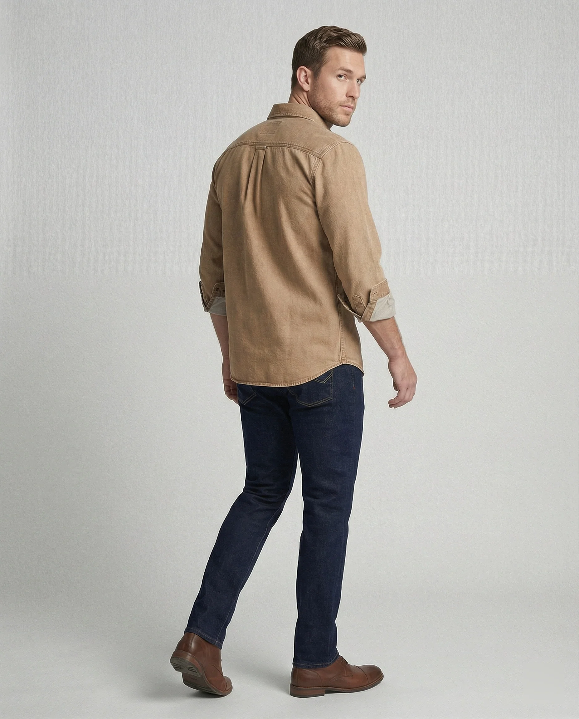 Herren Jeanshemd mit Brusttaschen - Image 6