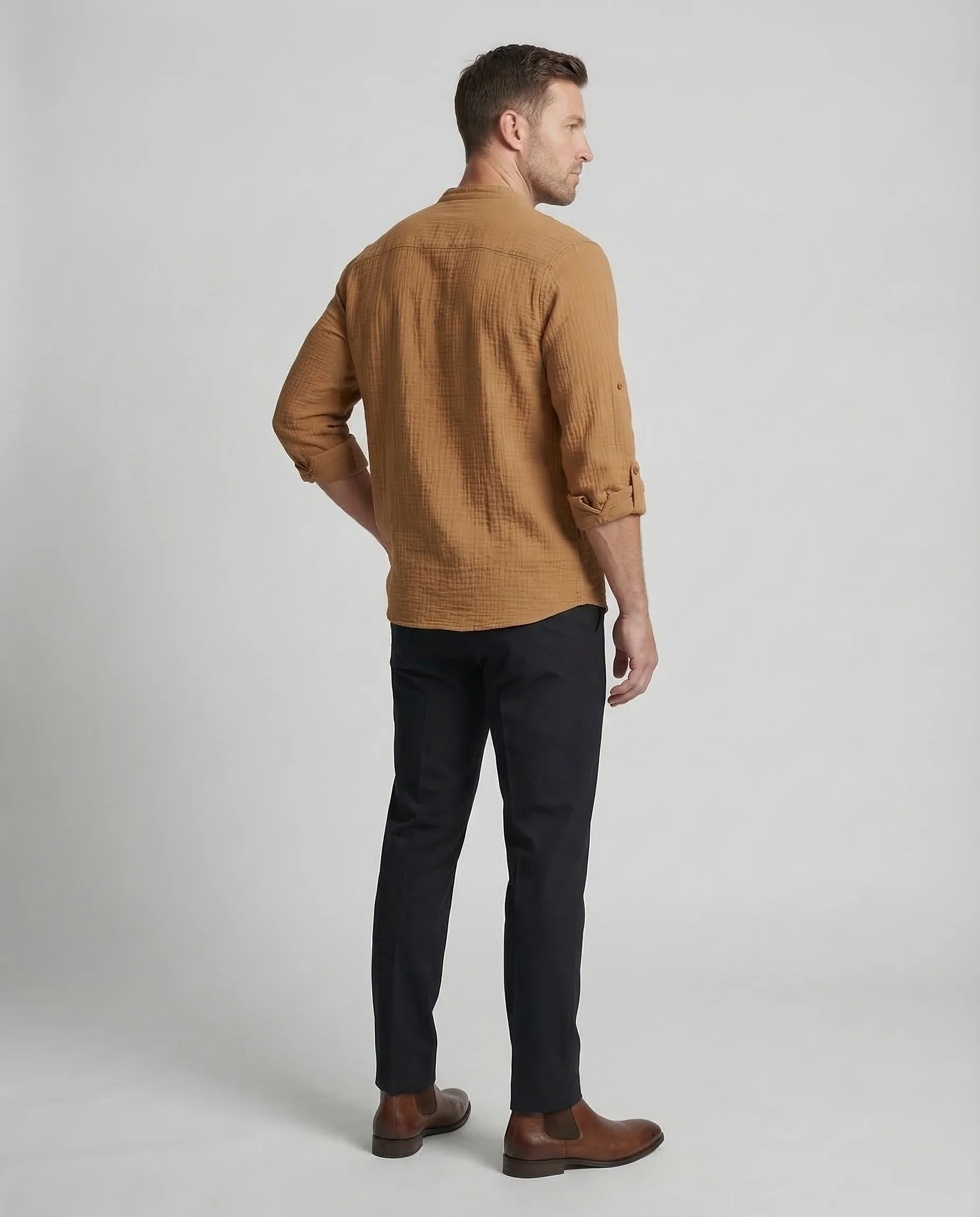 Herren Langarmshirt Baumwolle - Image 4