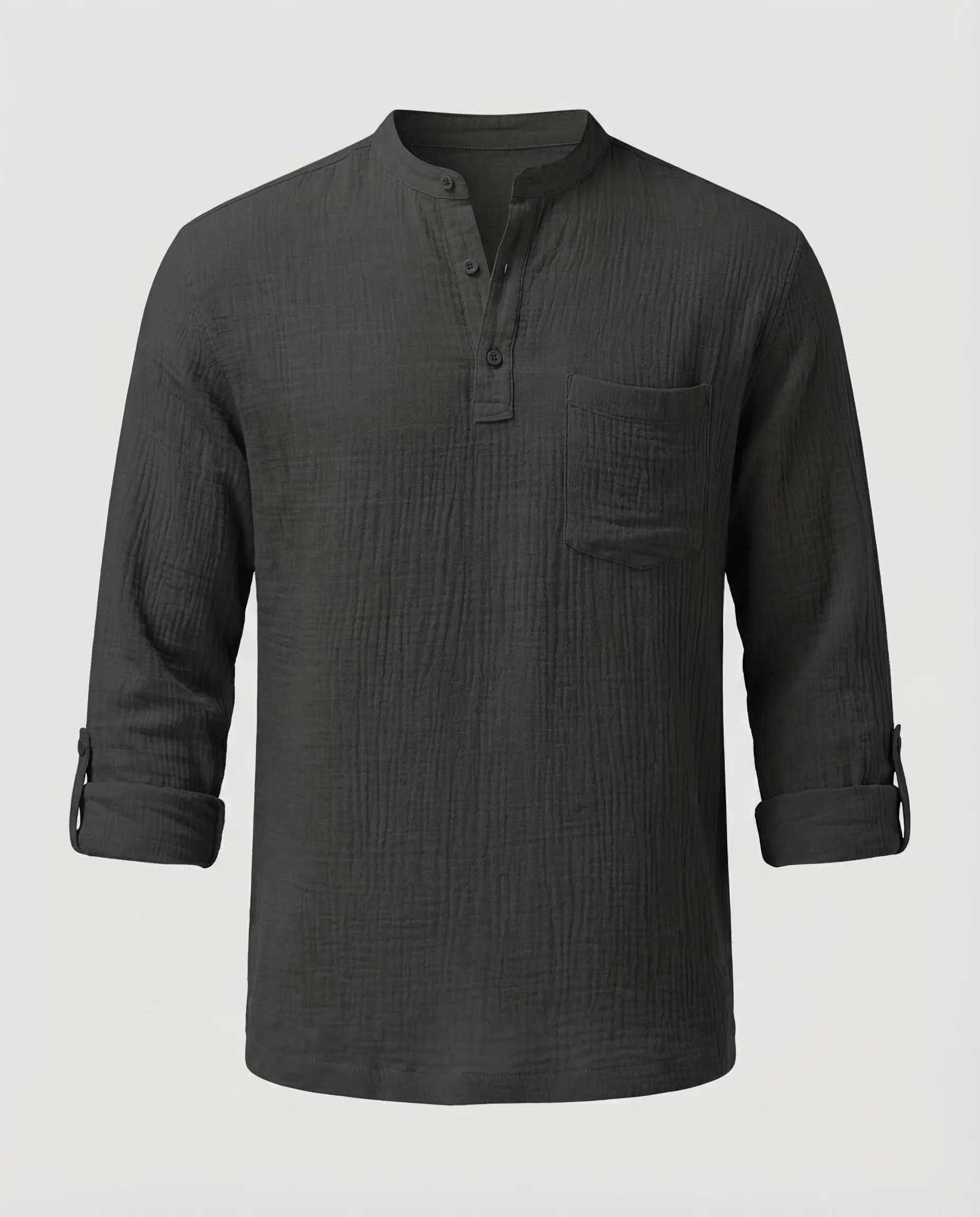 Herren Langarmshirt Baumwolle - Image 5
