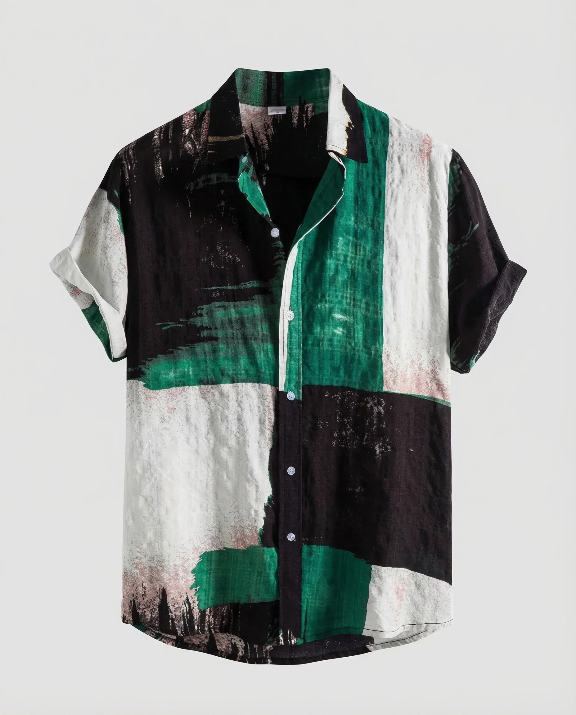 Herren Sommerhemd Print - Image 5
