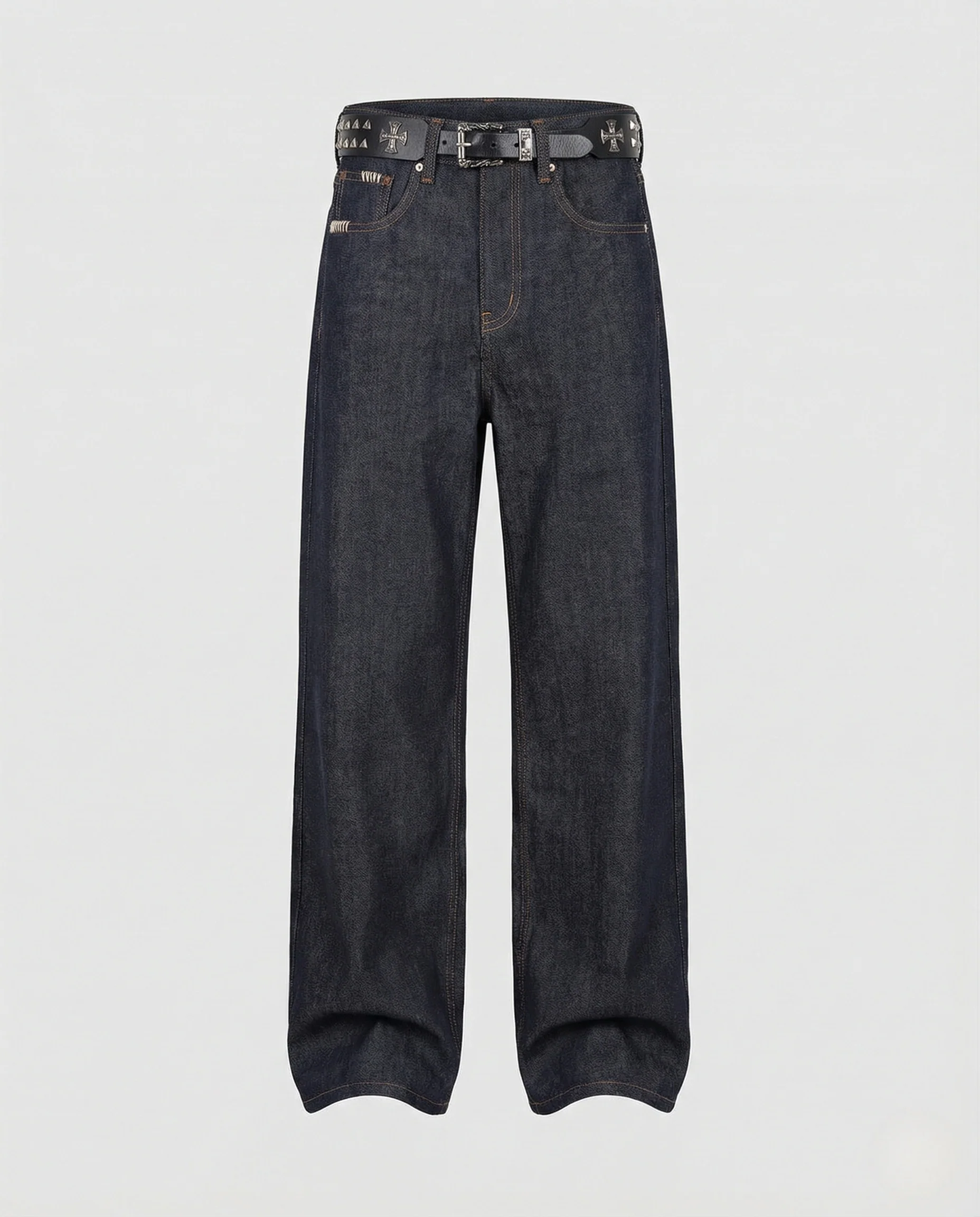Herren Arbeitsjeans aus Raw Denim mit geradem Bein - Image 5