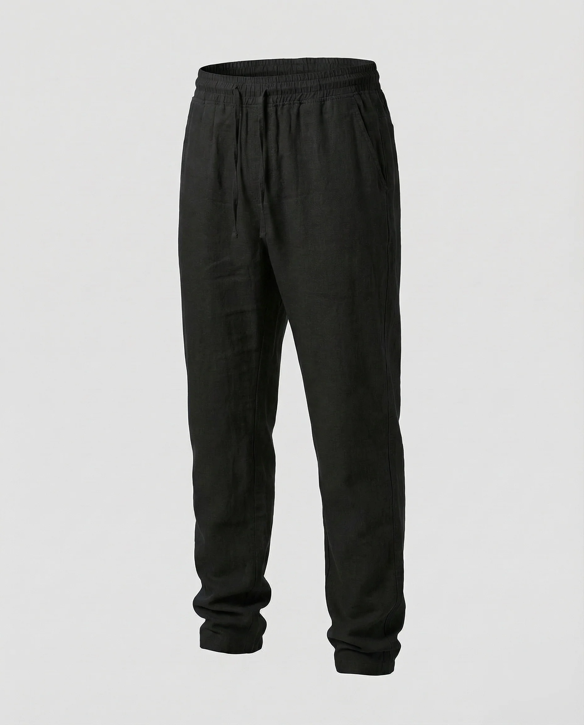 Herren Leinenhose Tunnelzug Gerade - Image 12