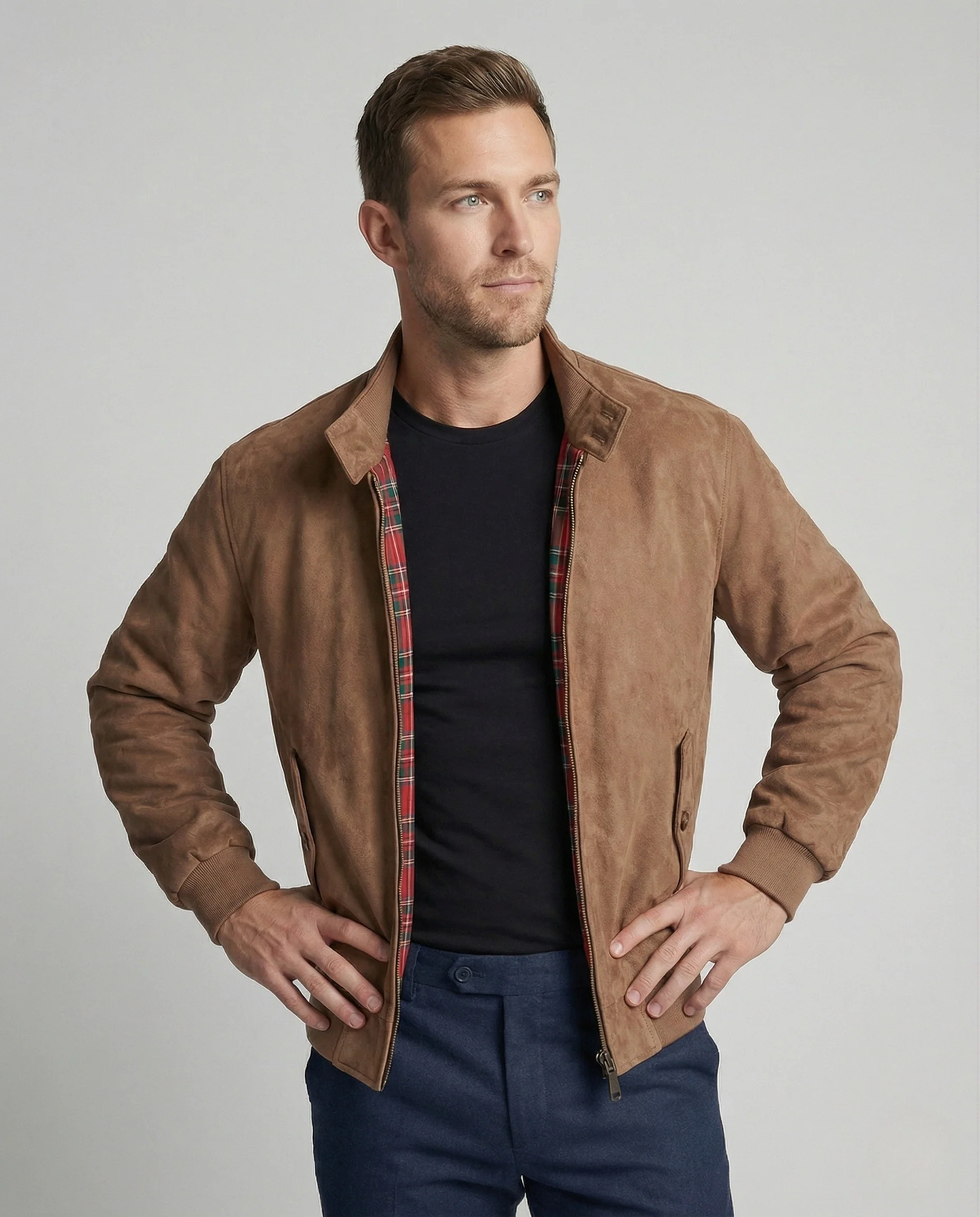 Freizeitkleidung Herren Velours Blouson - Image 2