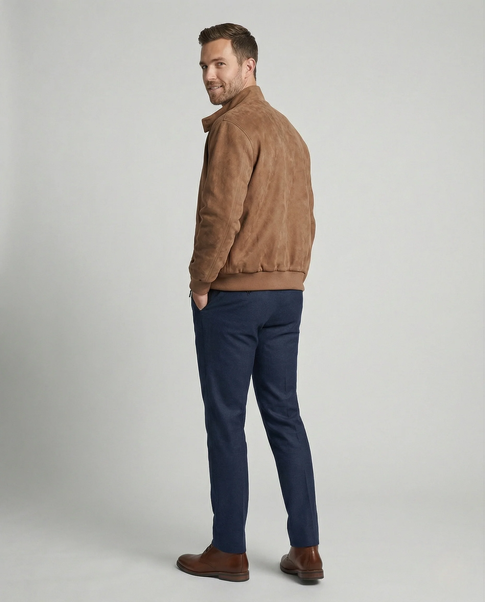 Freizeitkleidung Herren Velours Blouson - Image 3