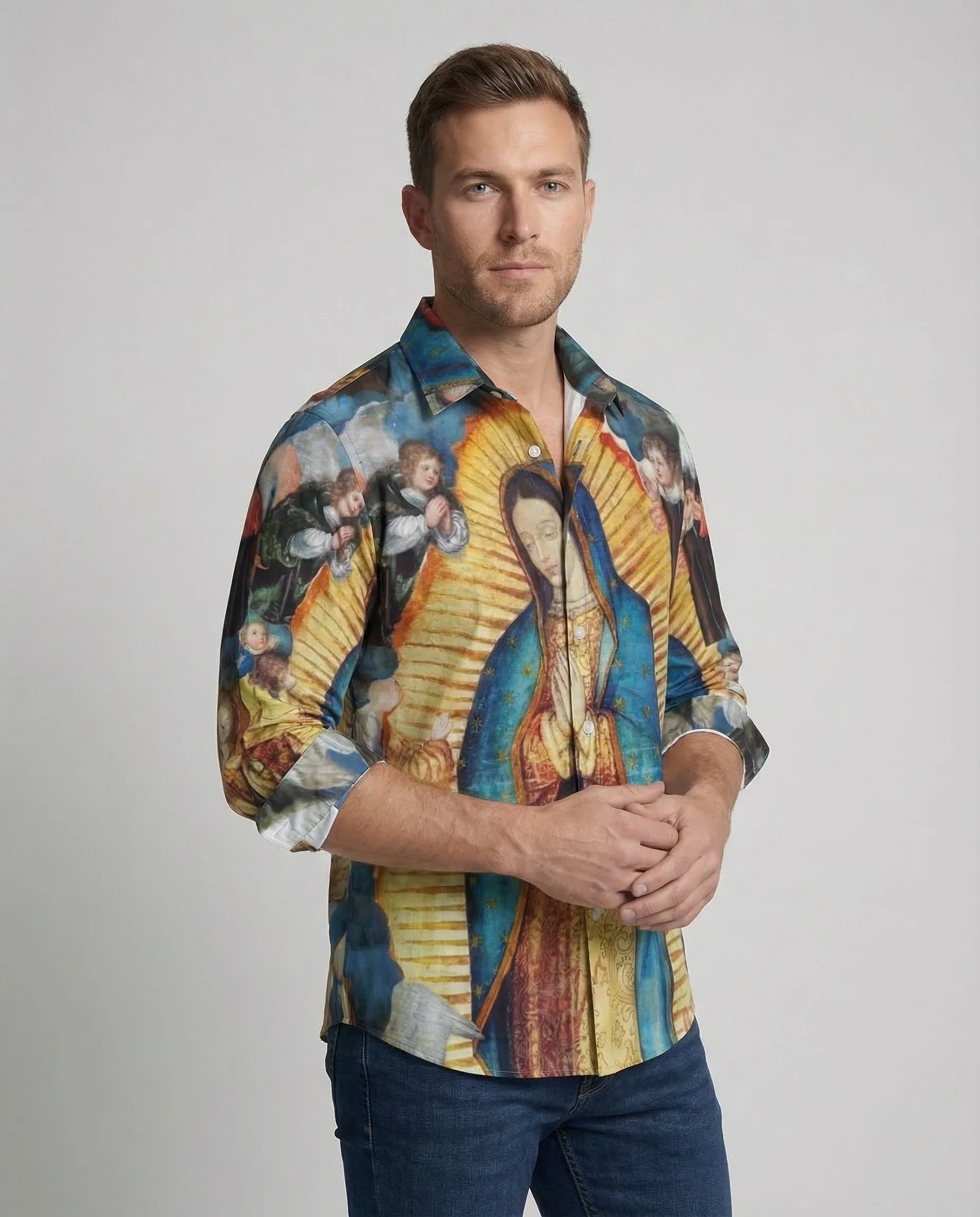 Herren Hemd Print Motiv - Image 2