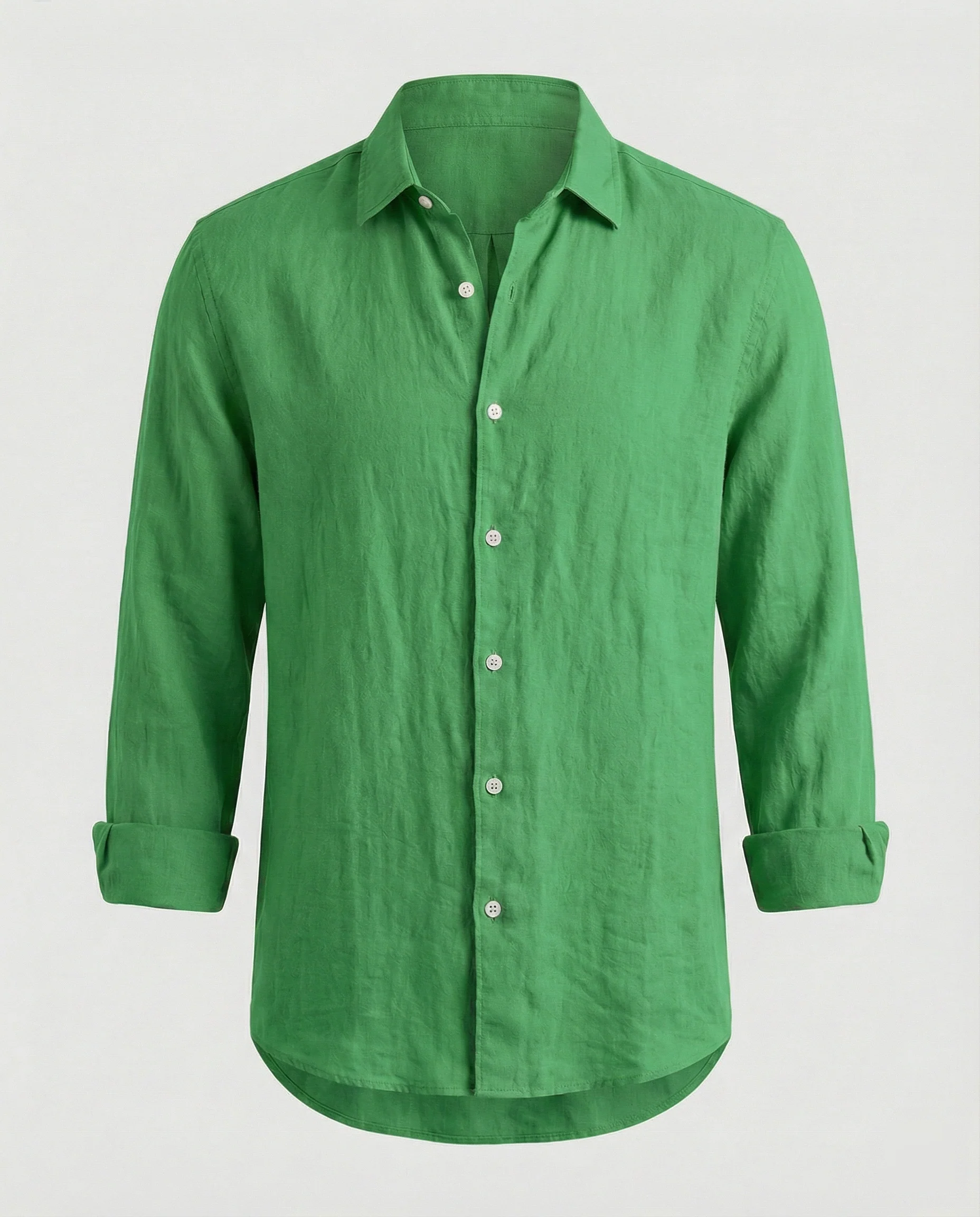 Herren Leinenhemd Kentkragen Sommer - Image 13