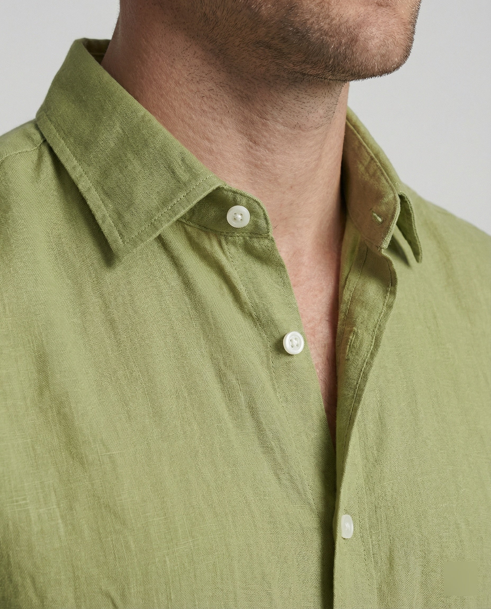 Herren Leinenhemd Kentkragen Sommer - Image 16