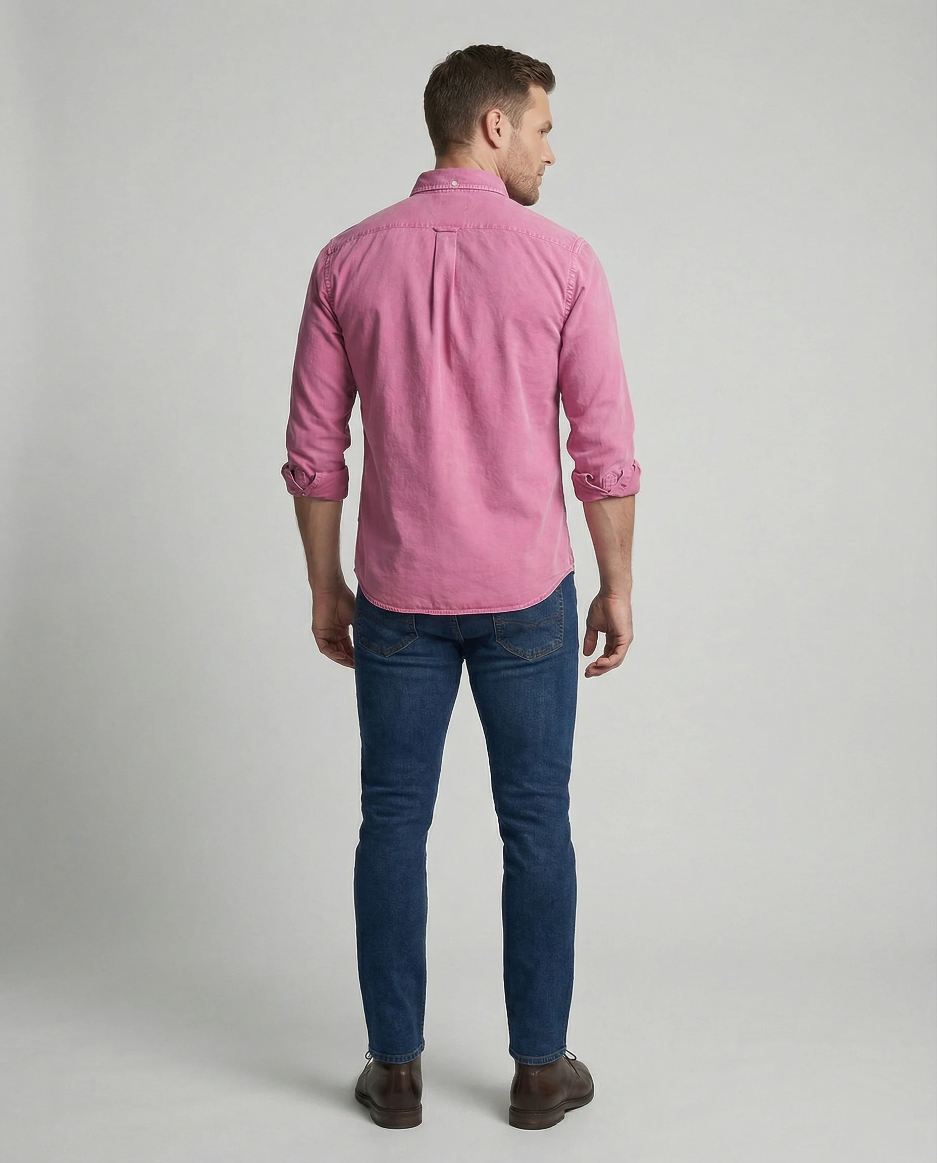 Herren Oxfordhemd Herren Button Down - Image 11