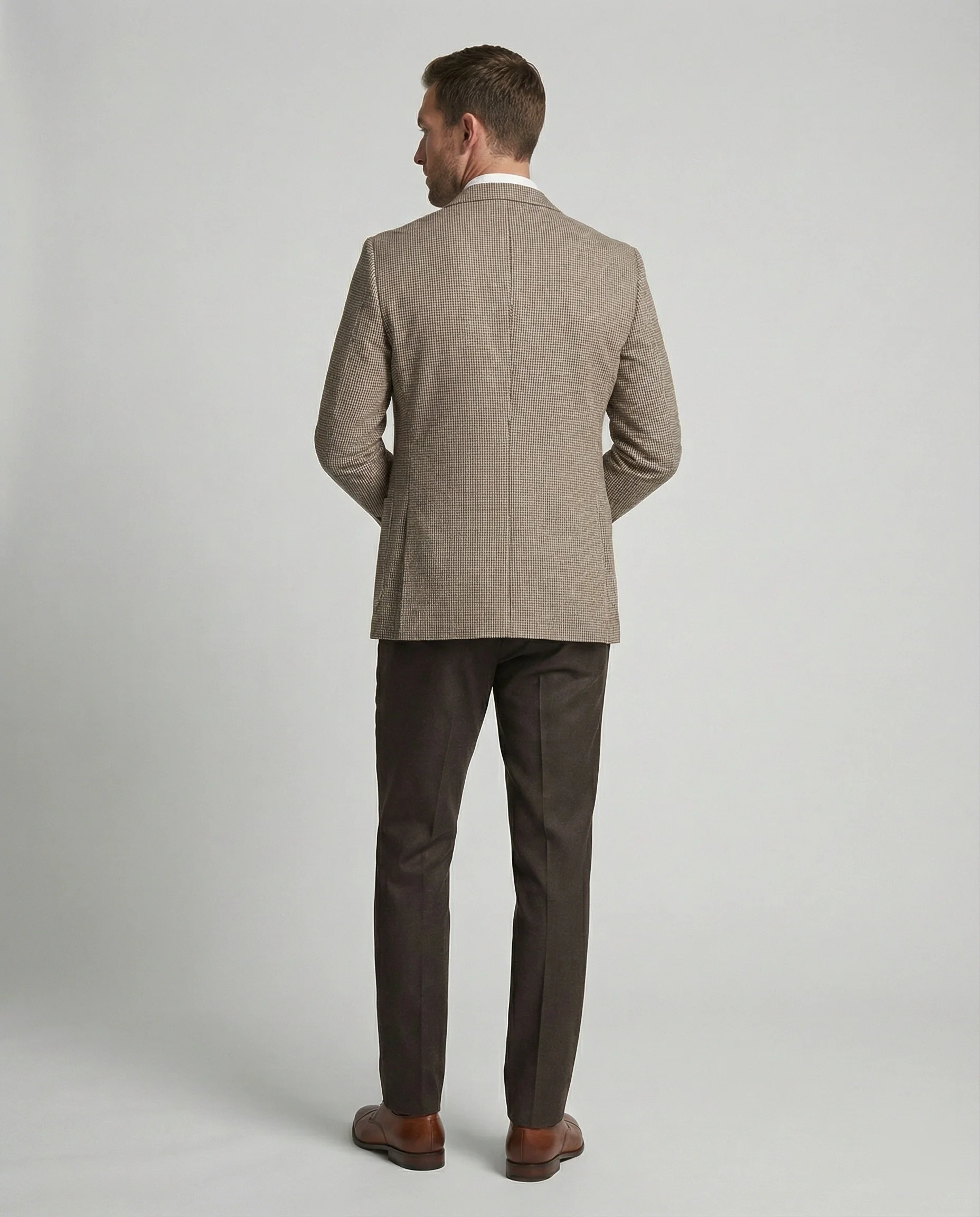 Herren Blazer Leinen Sakko leger - Image 2