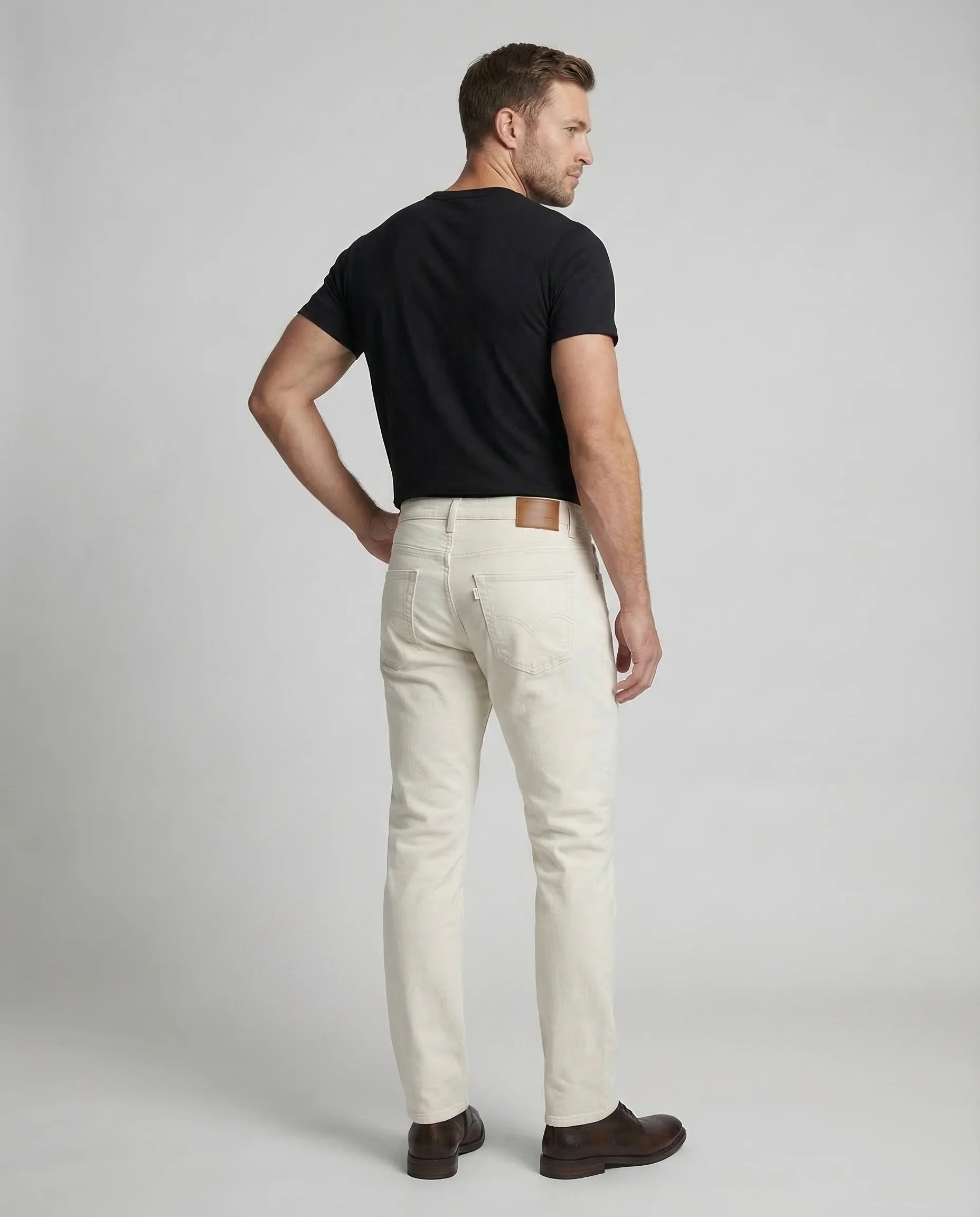Herren Chinohose Baumwolle Gerade - Image 4