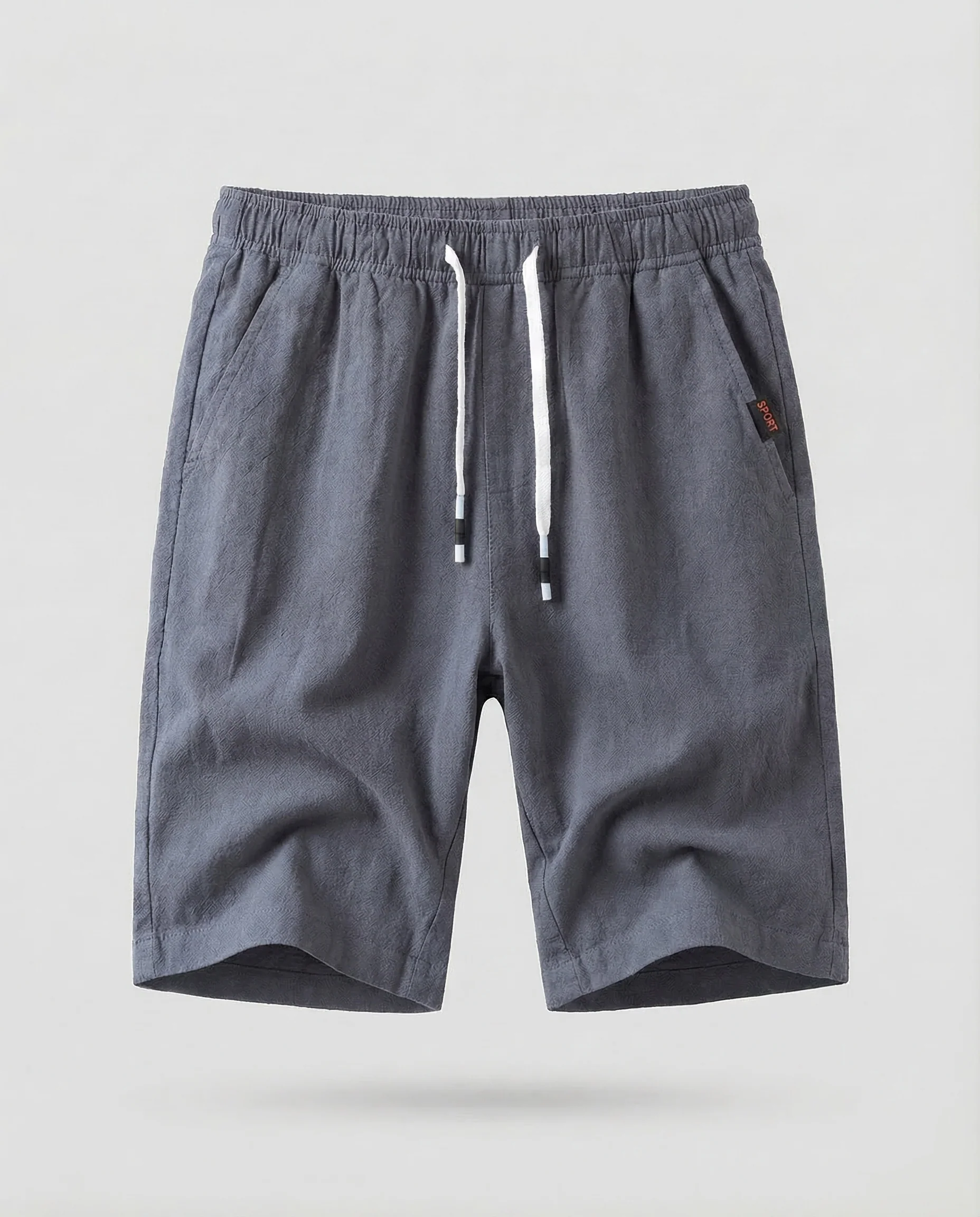 Herren Leinen Shorts Kordelzug - Image 7