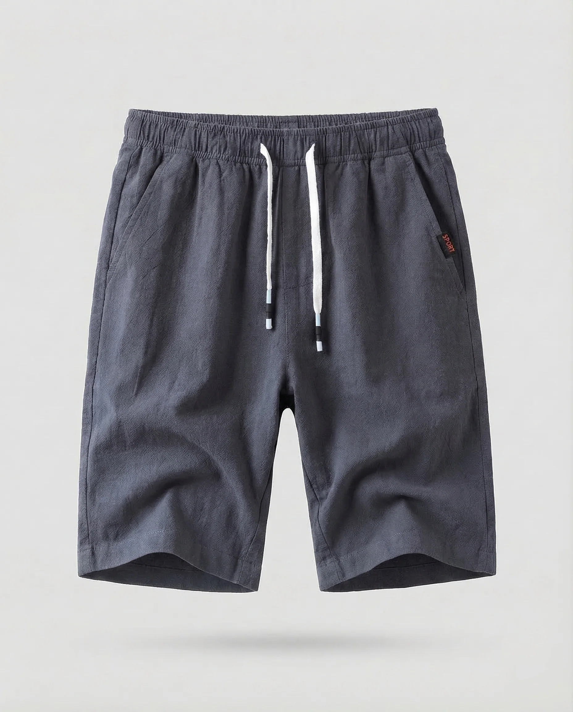 Herren Leinen Shorts Kordelzug - Image 8