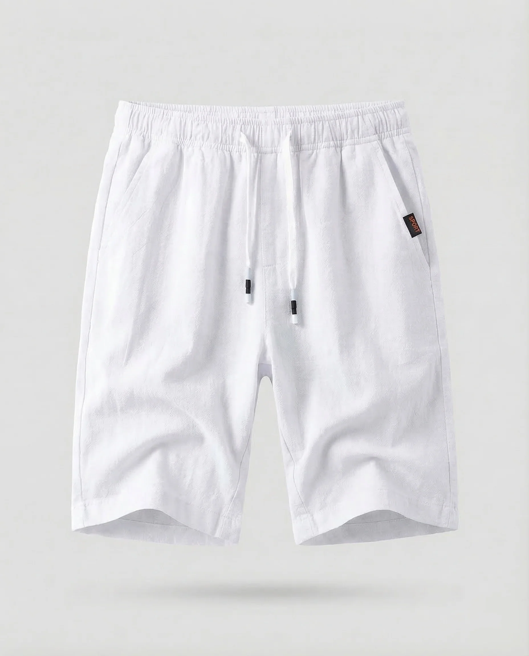 Herren Leinen Shorts Kordelzug - Image 9