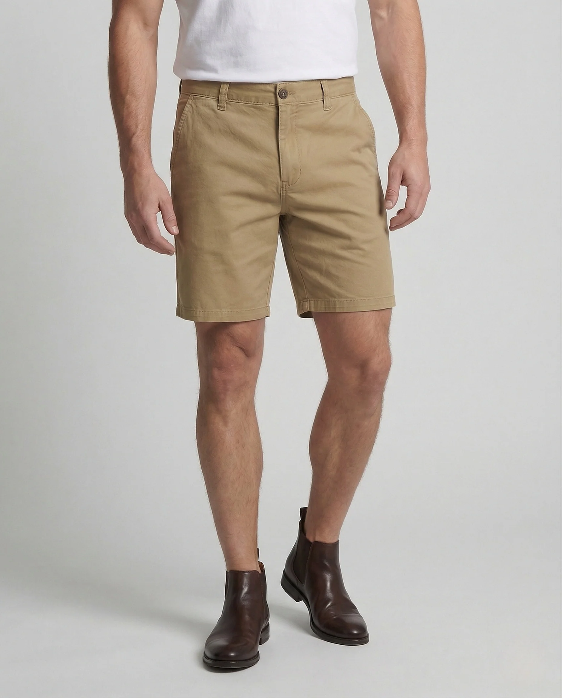 Herren Chino Bermuda mit Gürtelschlaufen & Eingrifftaschen - Image 2