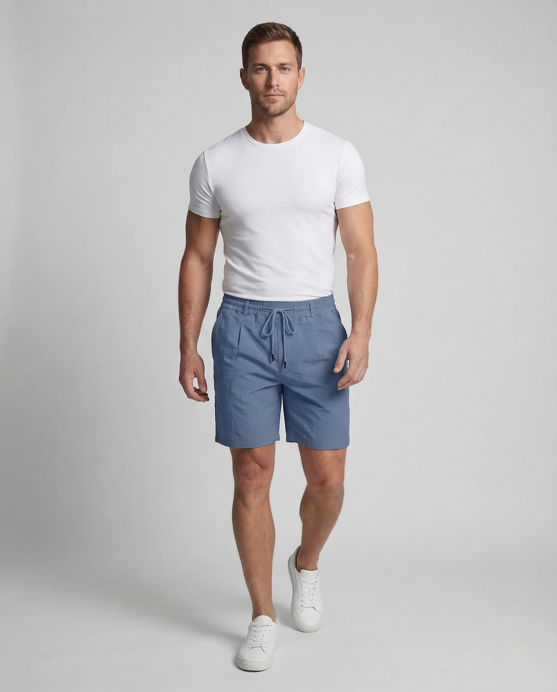 Herren Freizeit Shorts Elastischer Bund Tunnelzug - Image 2