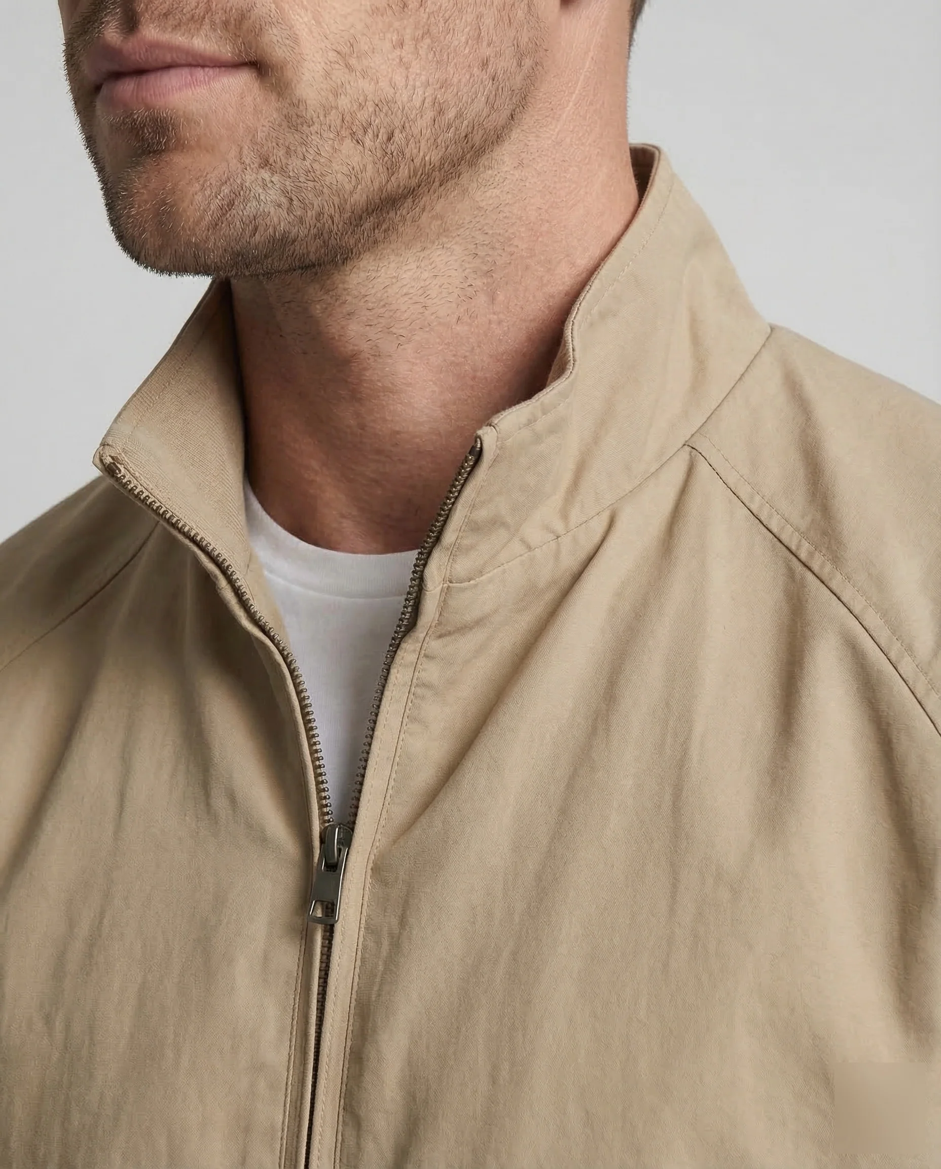 Herren Harringtonjacke Nylon Leicht - Image 3