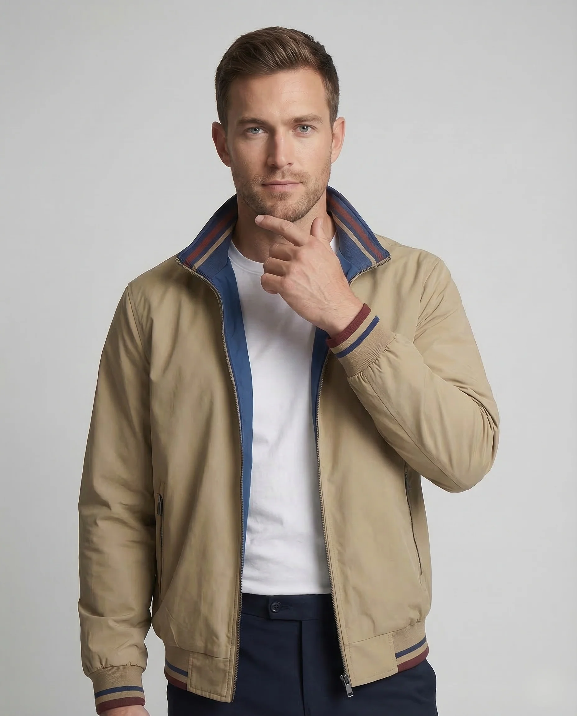 Herren Übergangsjacke Stehkragen - Image 2