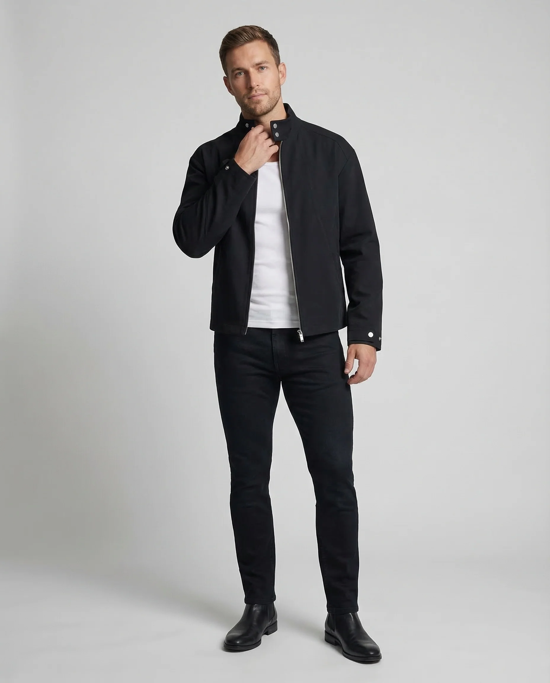 Herren Übergangsjacke Stehkragen