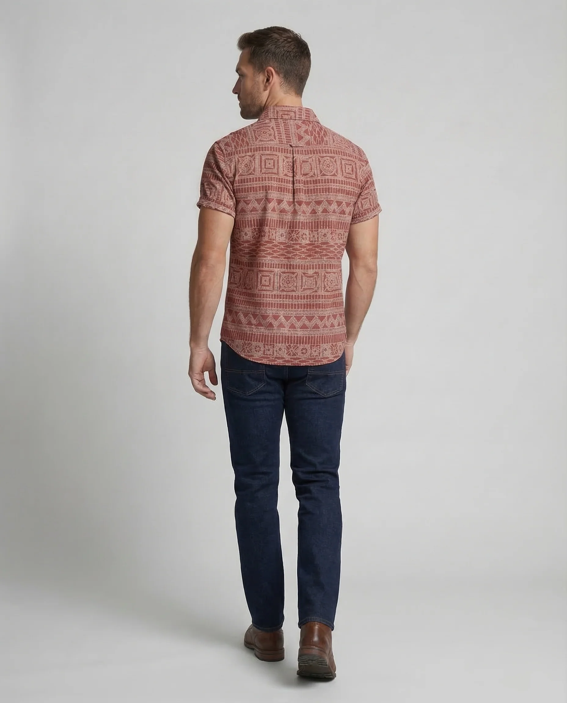 Herren Leinenhemd Ethno - Image 4