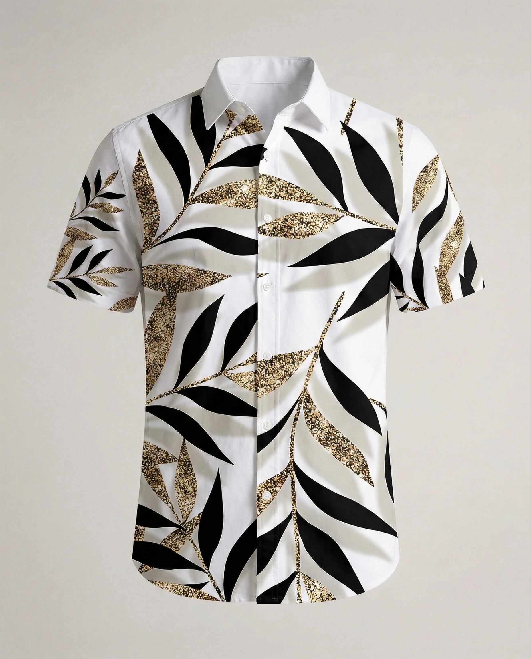 Herren Kurzarmhemd Hawaii Viskose - Image 2
