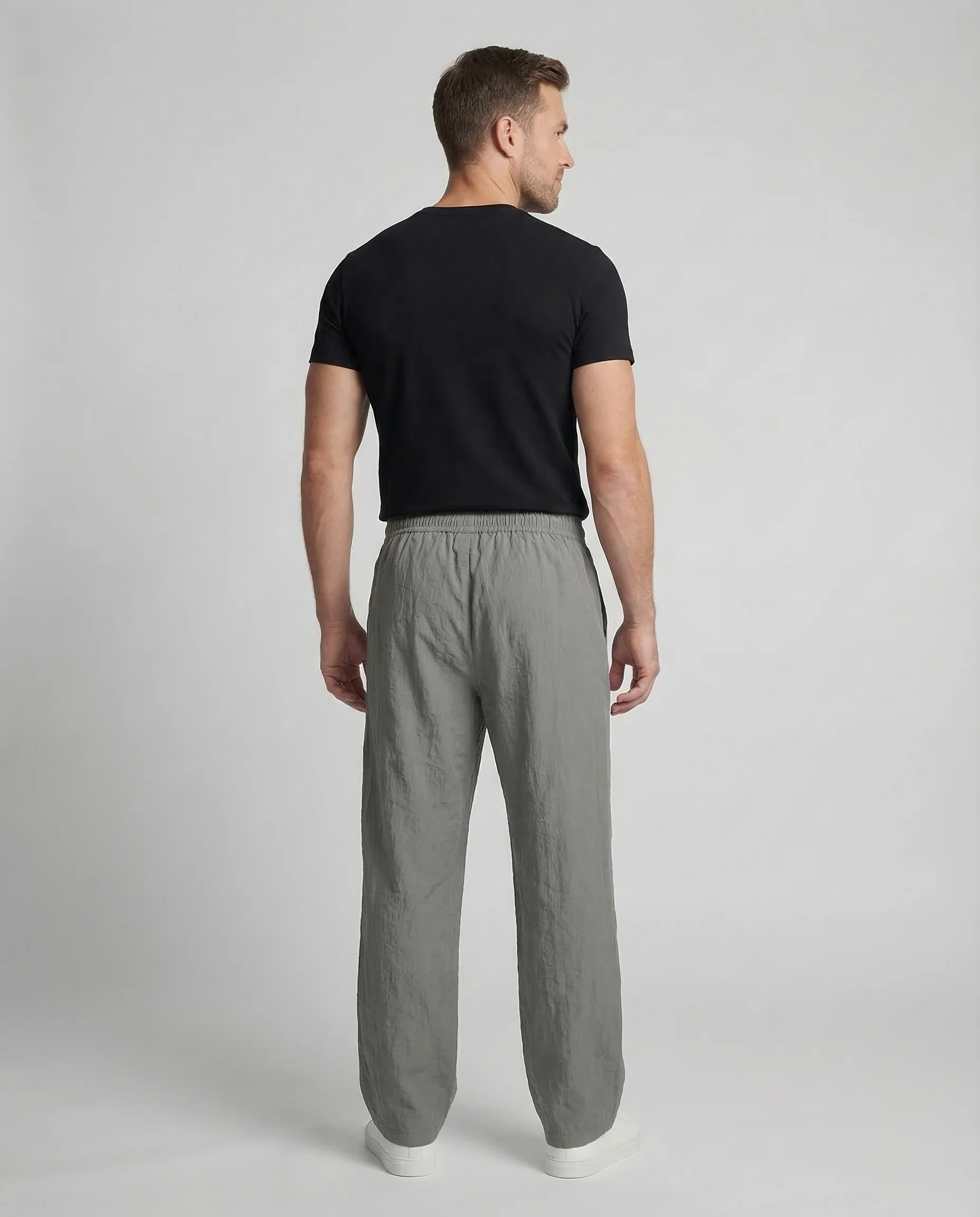 Herren Baumwollhose Knitteroptik - Image 4