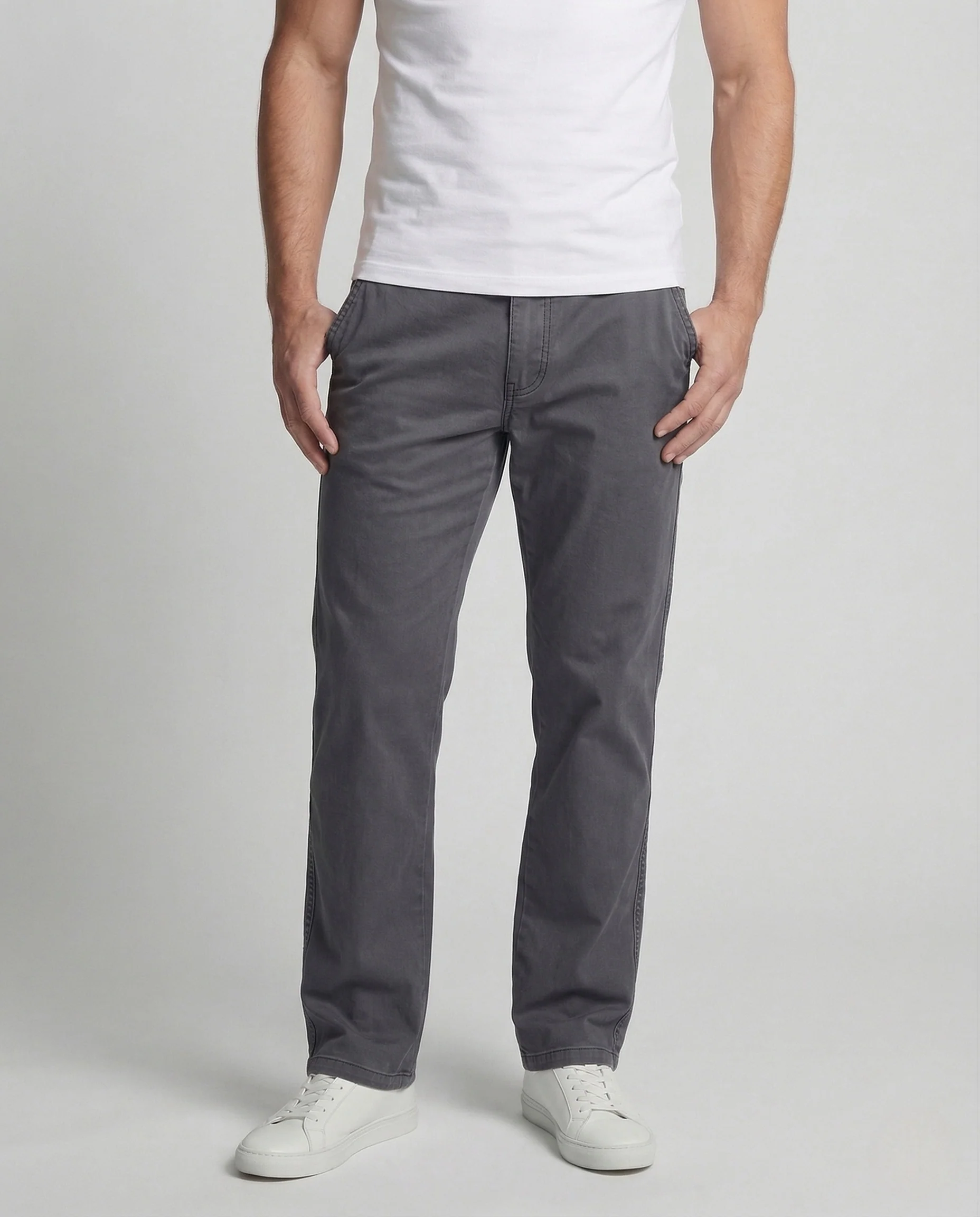 Herren Chinohose Baumwolle Elastikbund - Image 2