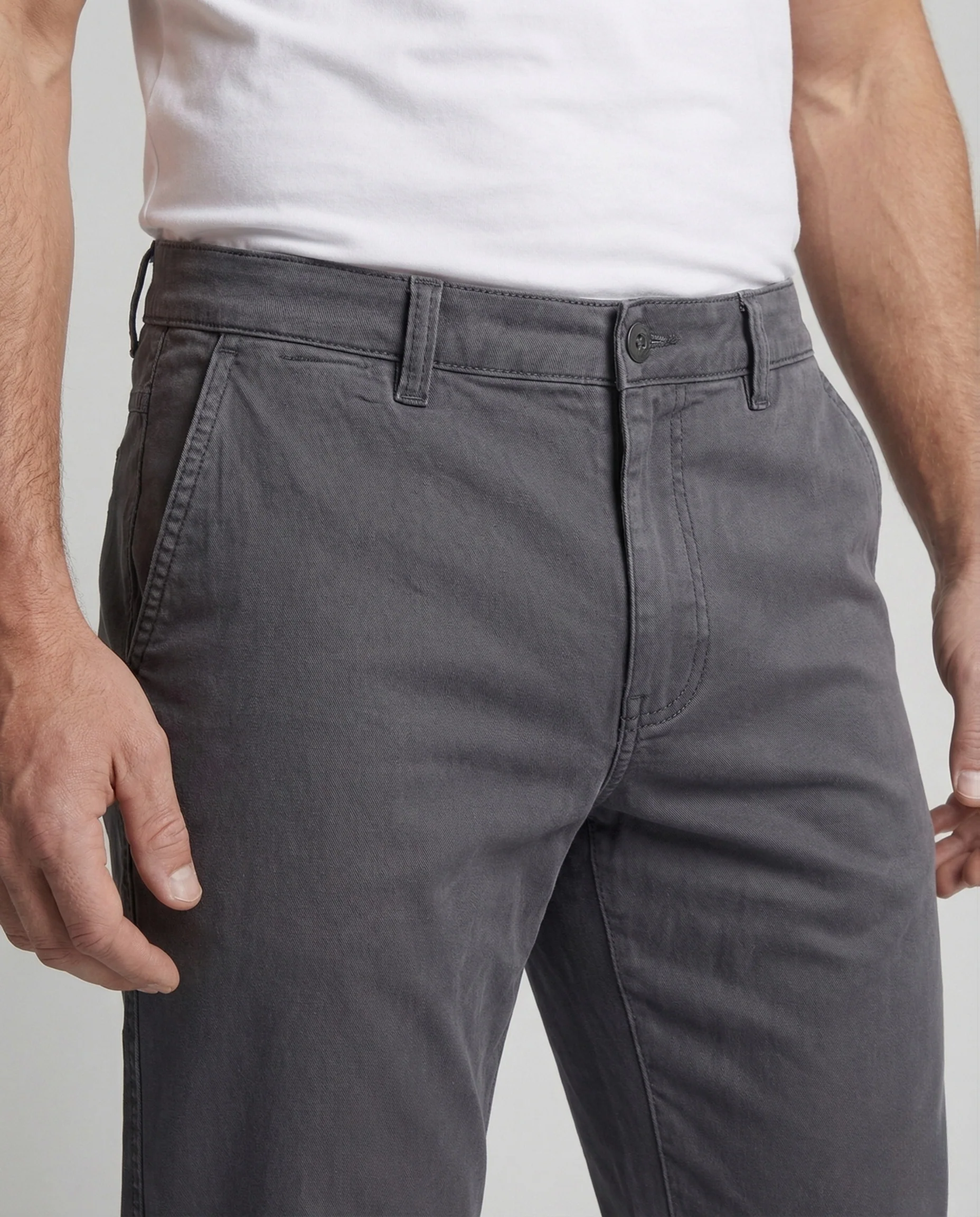 Herren Chinohose Baumwolle Elastikbund - Image 3