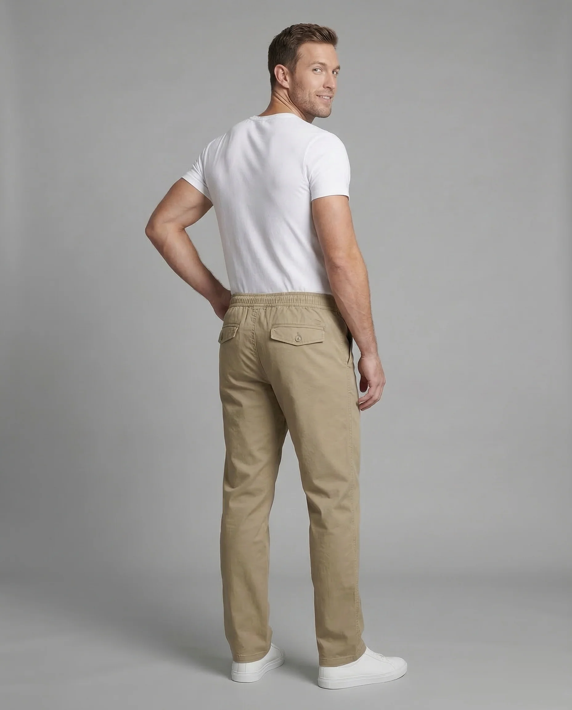Herren Chino Hose Elastikbund - Image 4
