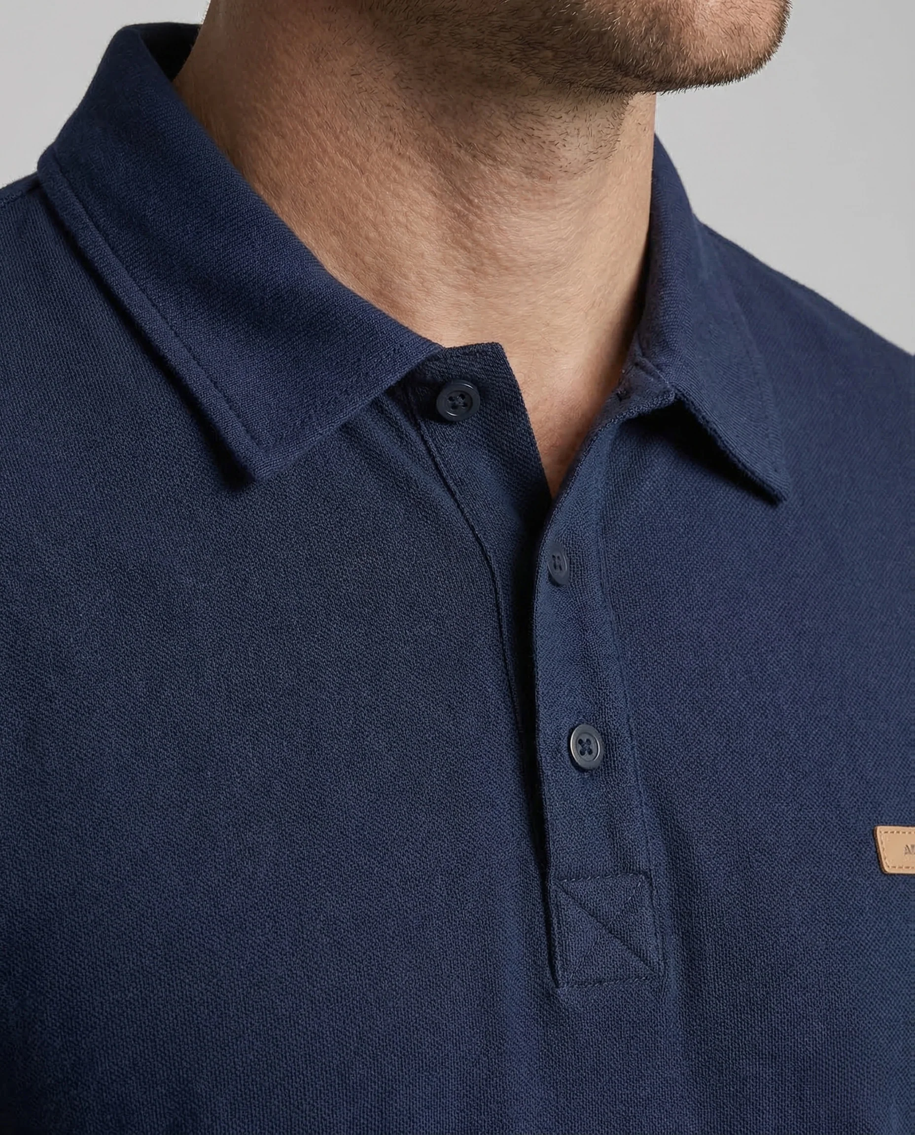 Herren Polo Baumwollpiqué Brustapplikation - Image 3