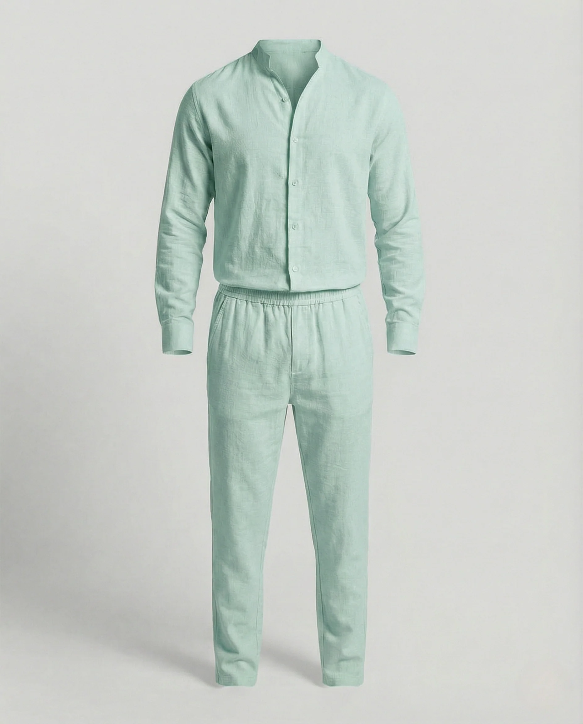 Leinen Set Mit Freizeit Hose Herren - Image 8