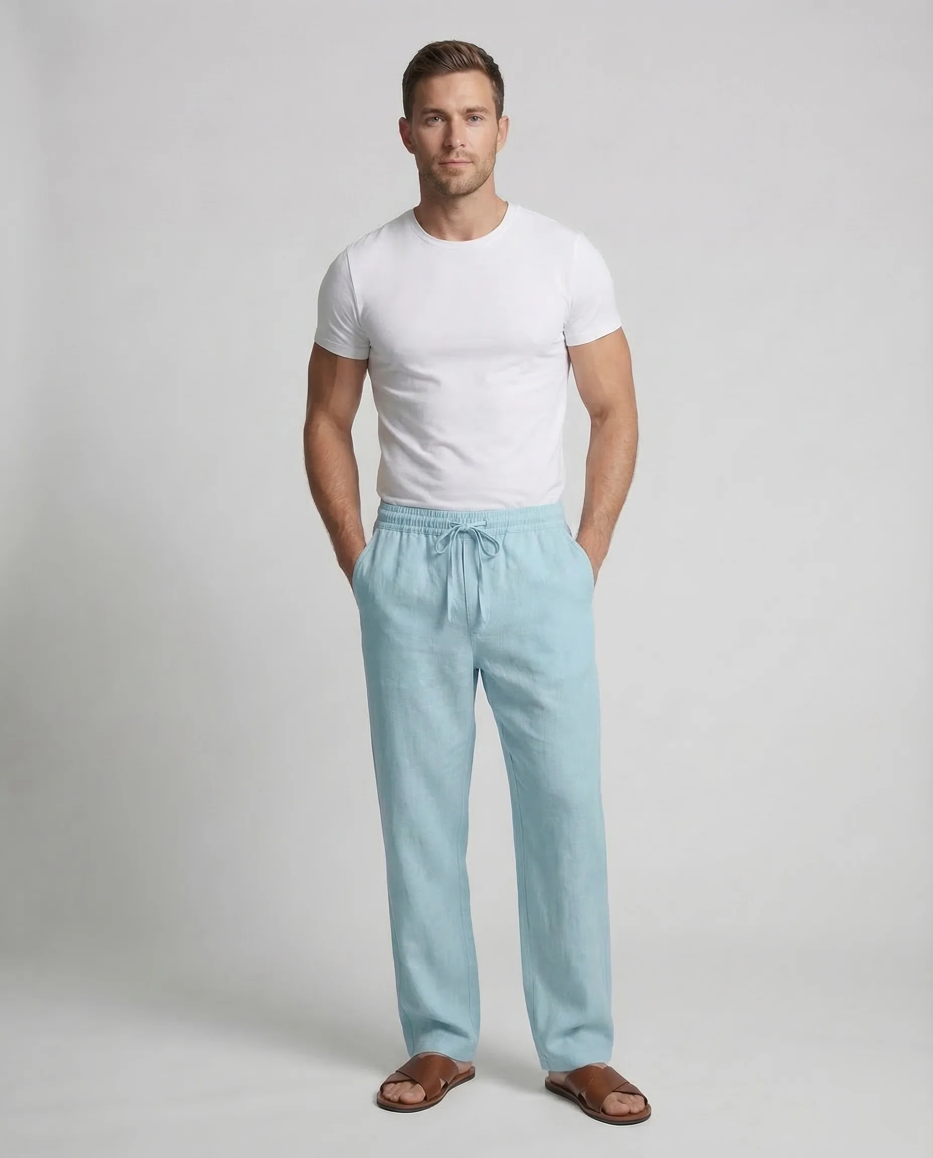 Herren Leinenhose Lounge - Image 2