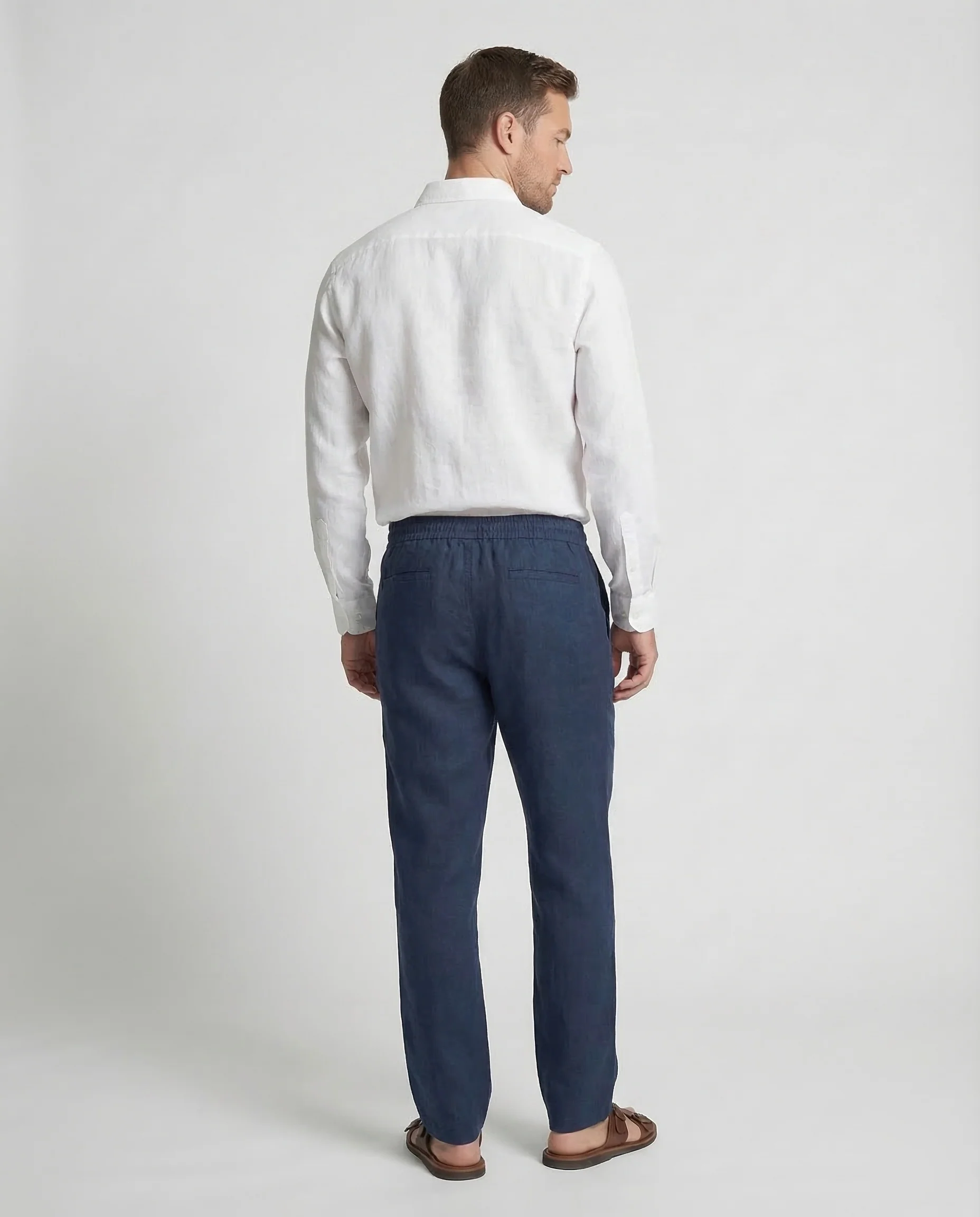 Herren Leinenhose Weit - Image 3