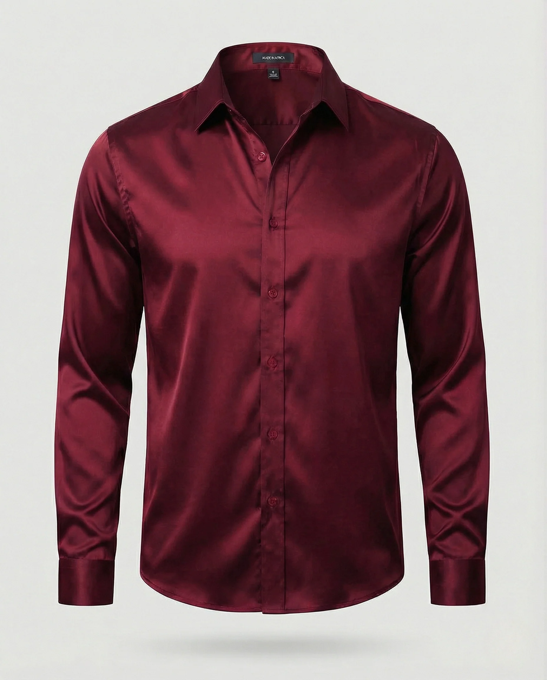 Satin Abendhemd Mit Haifischkragen Herren - Image 8