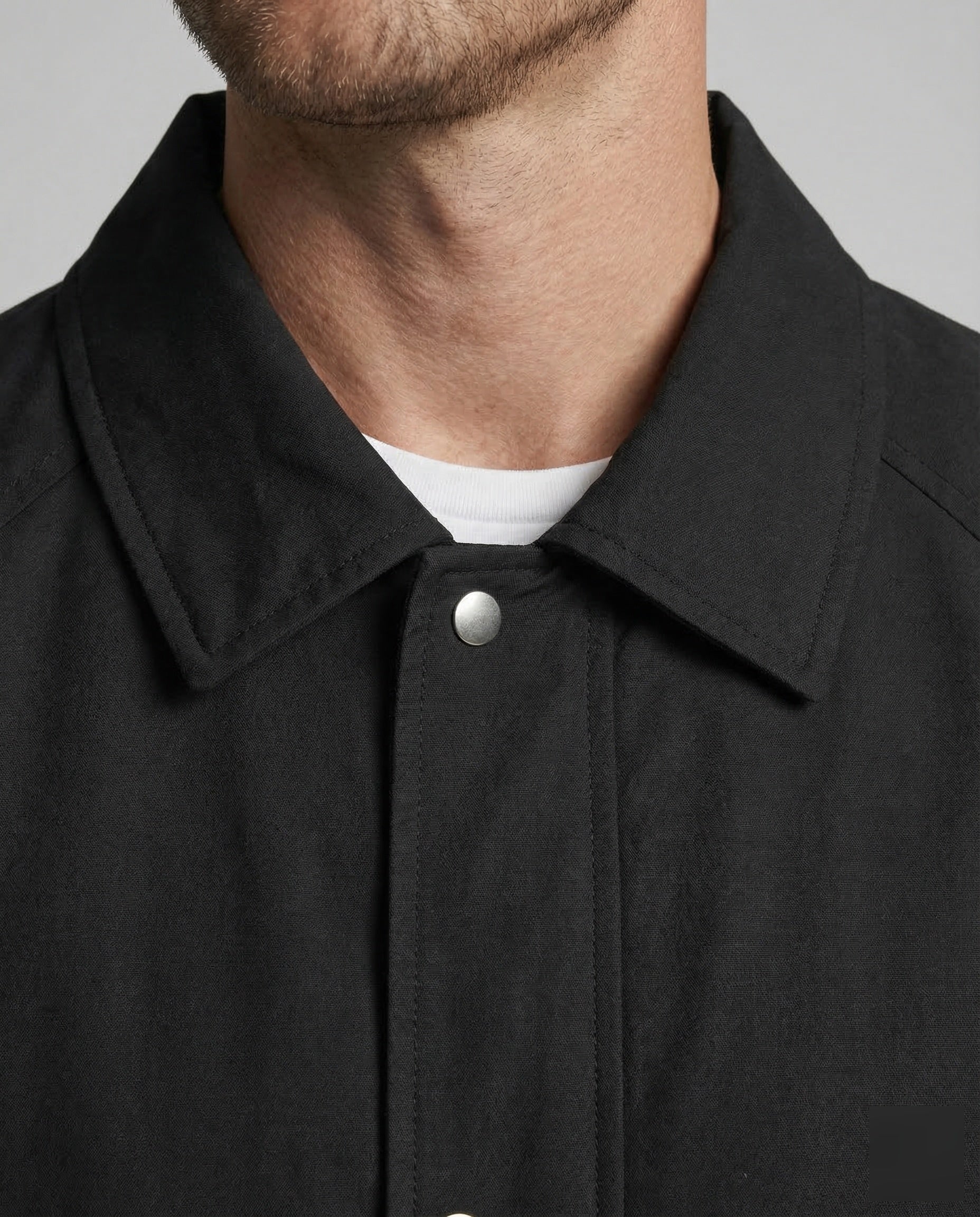Herren Blouson Minimal Hemdkragen - Image 3
