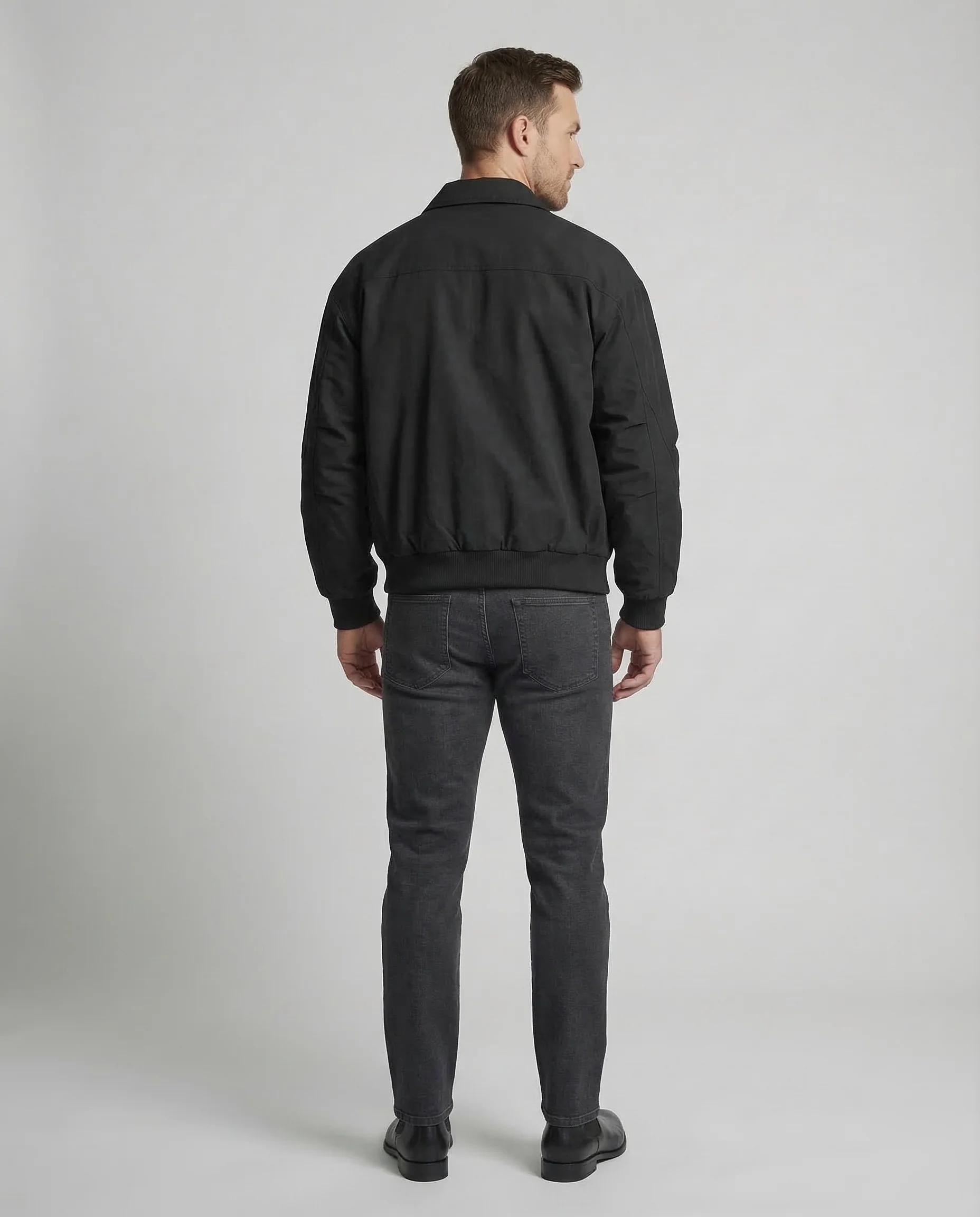 Herren Blouson Minimal Hemdkragen - Image 4