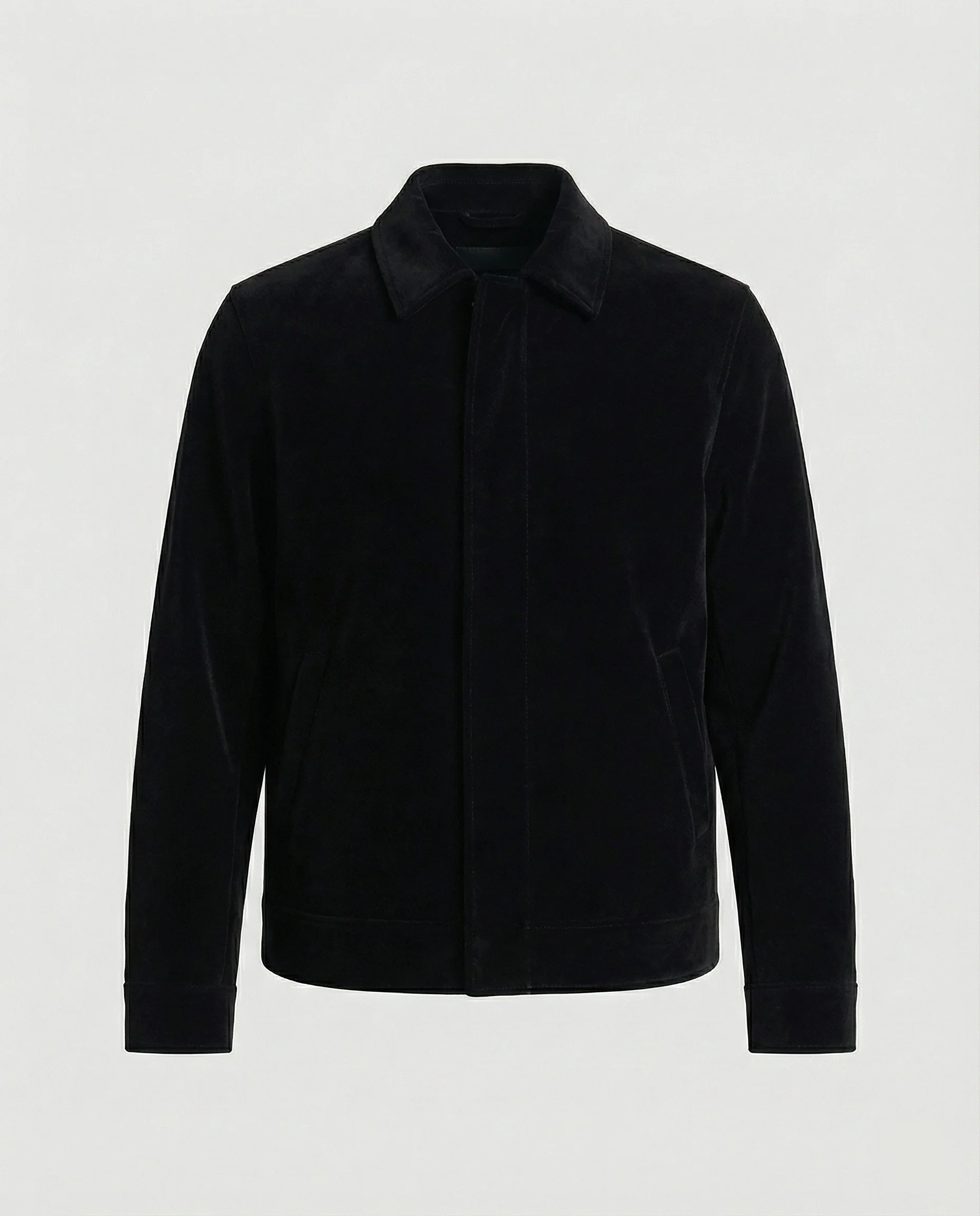 Moderner Minimalblouson mit Hemdkragen und verdeckter Front Heidi-Mode - Image 6