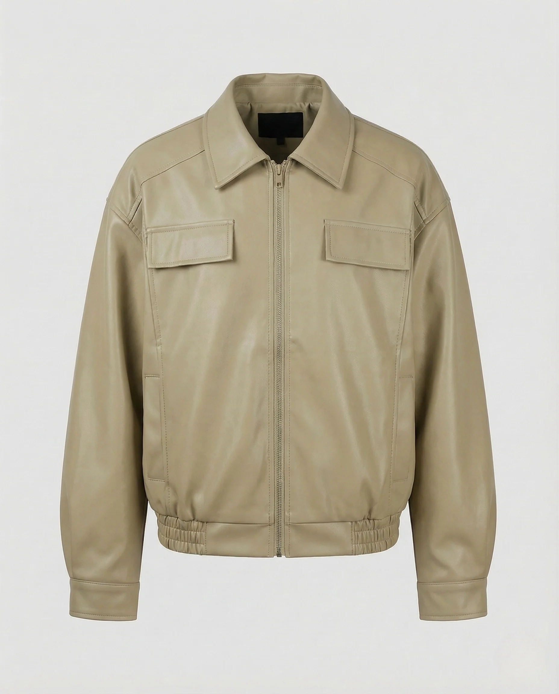 Herren Kunstleder Blouson Oversize - Image 6