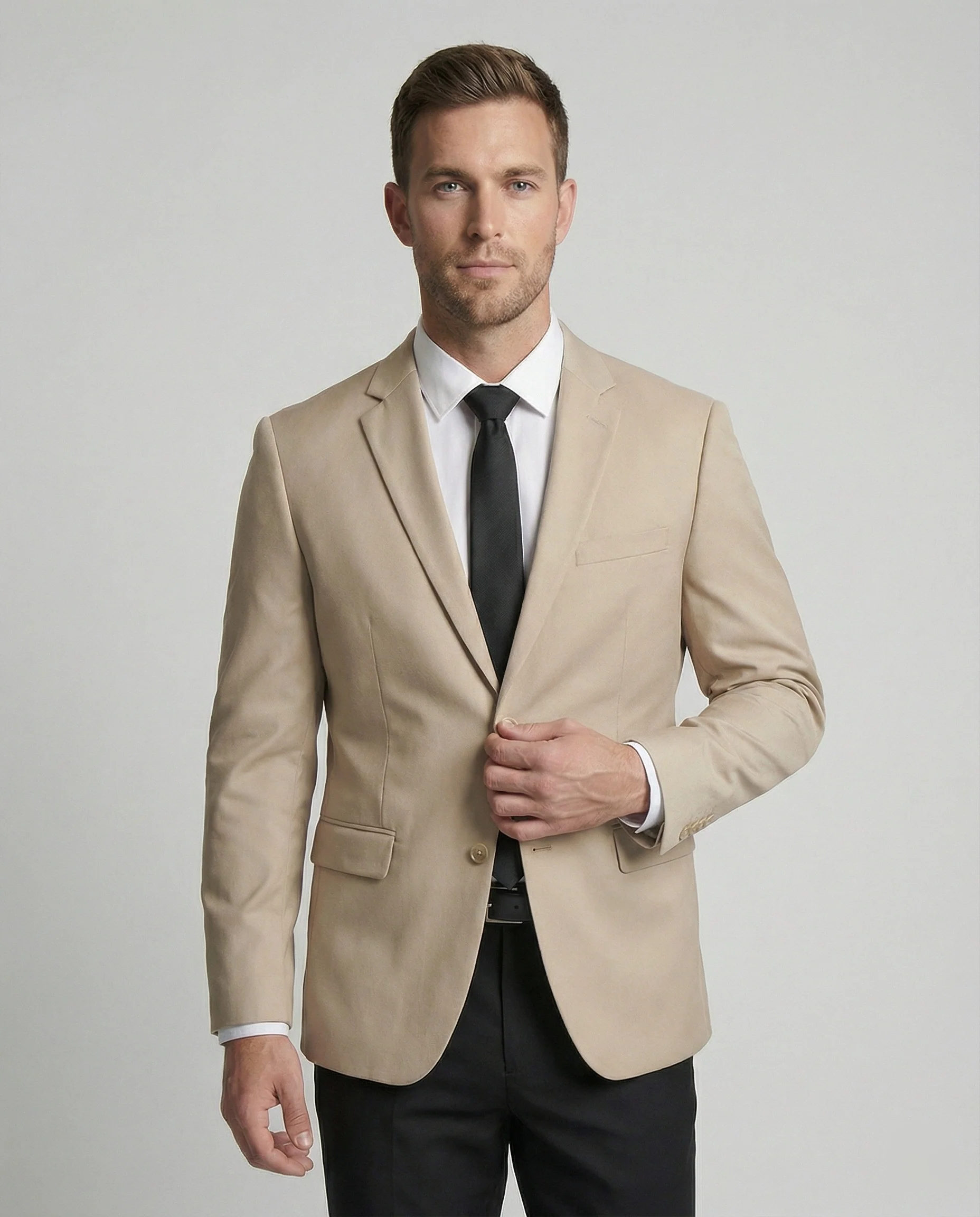 Herren Business Sakko tailliert mit Stretch - Image 8