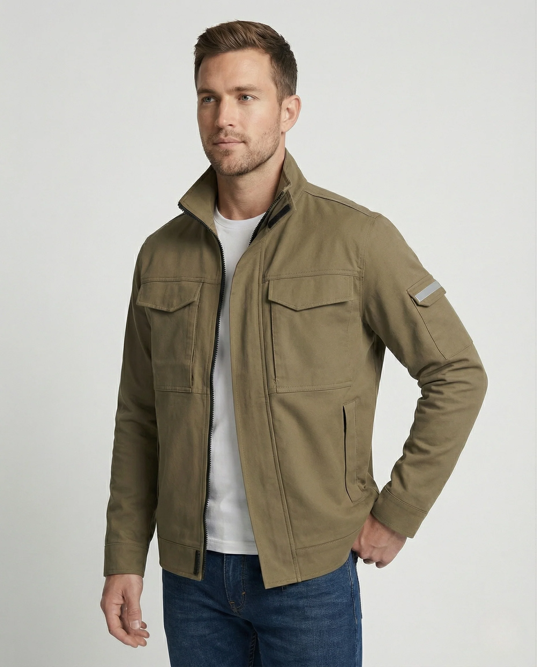 Arbeitsjacke Baumwolle Multifunktional Herren - Image 2
