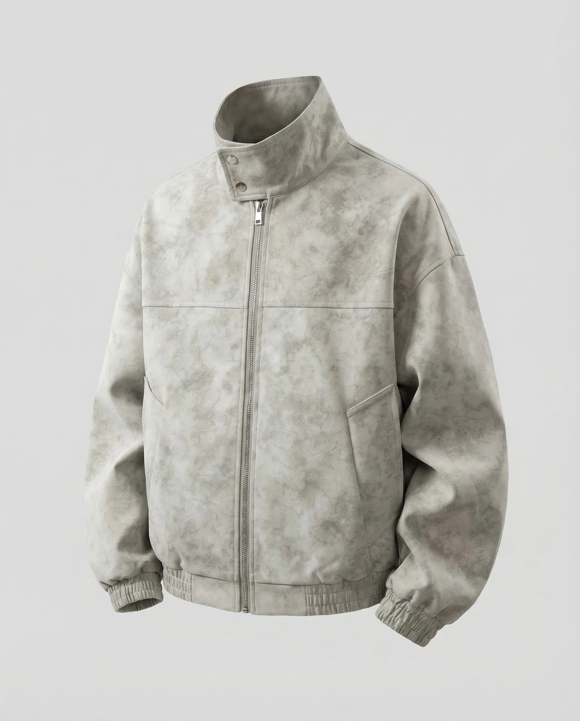Herren Bomberjacke Veloursleder Optik - Image 5
