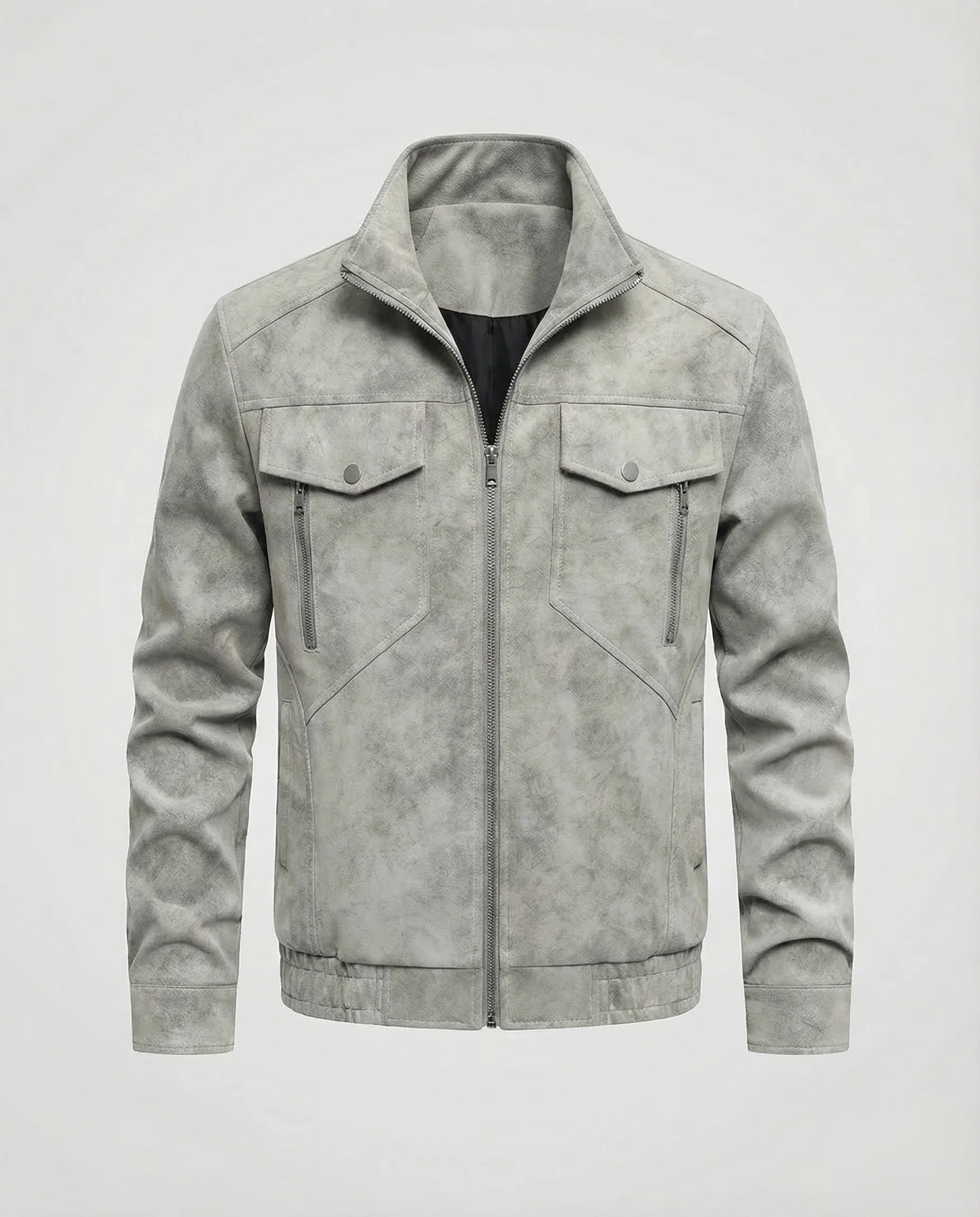 Herren Fliegerjacke Wildlederoptik - Image 6