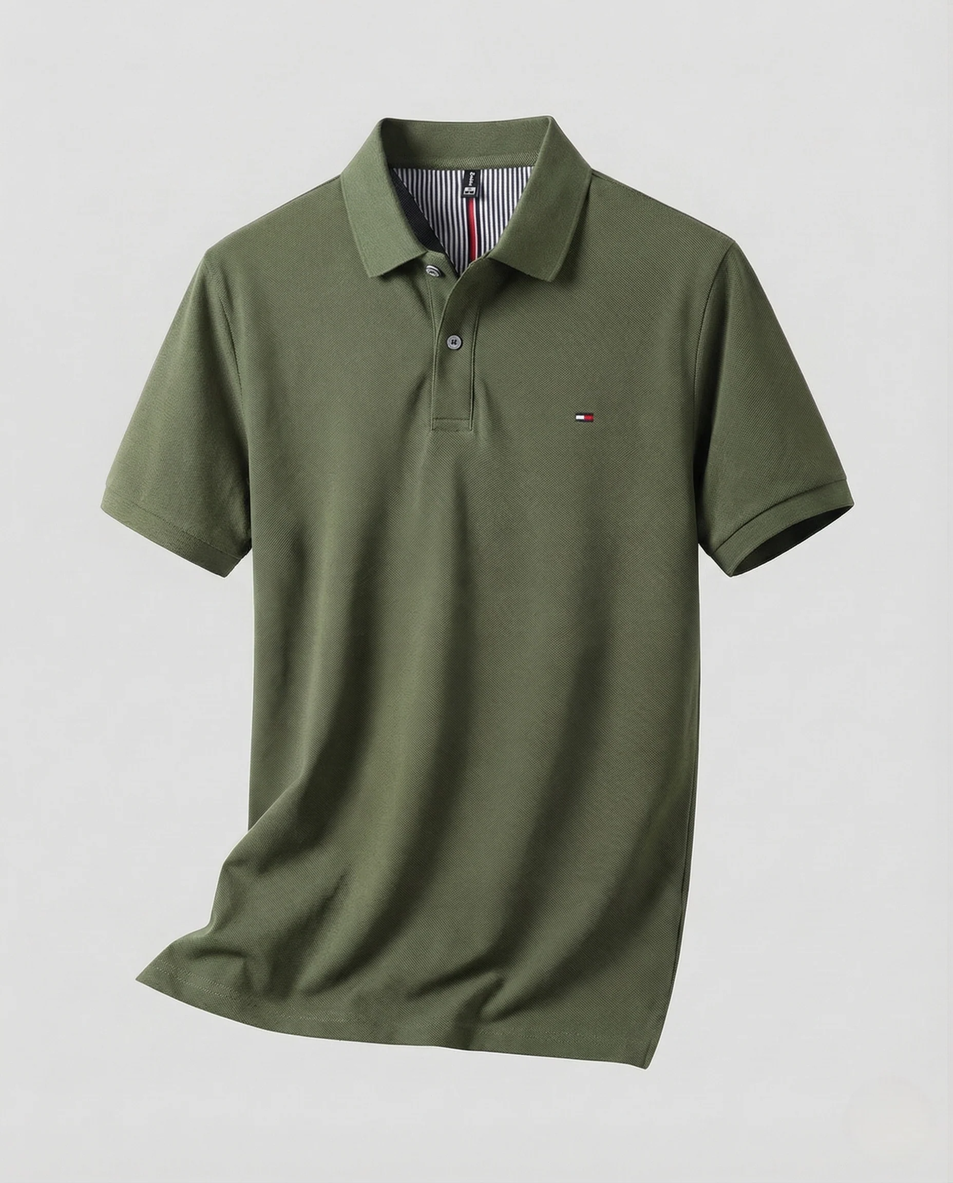 Herren Baumwoll Poloshirt mit Nackenpaspel - Image 12