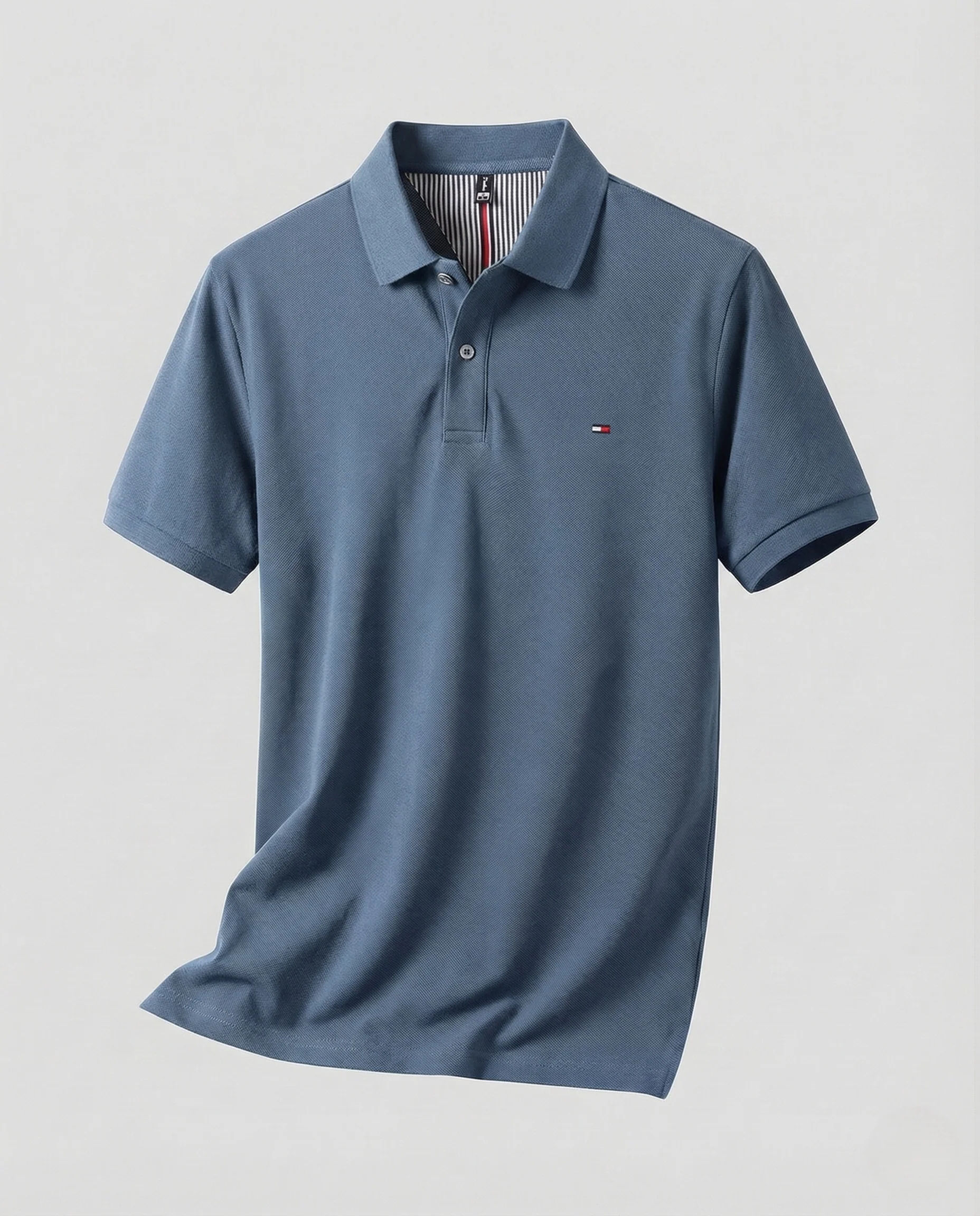 Herren Baumwoll Poloshirt mit Nackenpaspel - Image 34