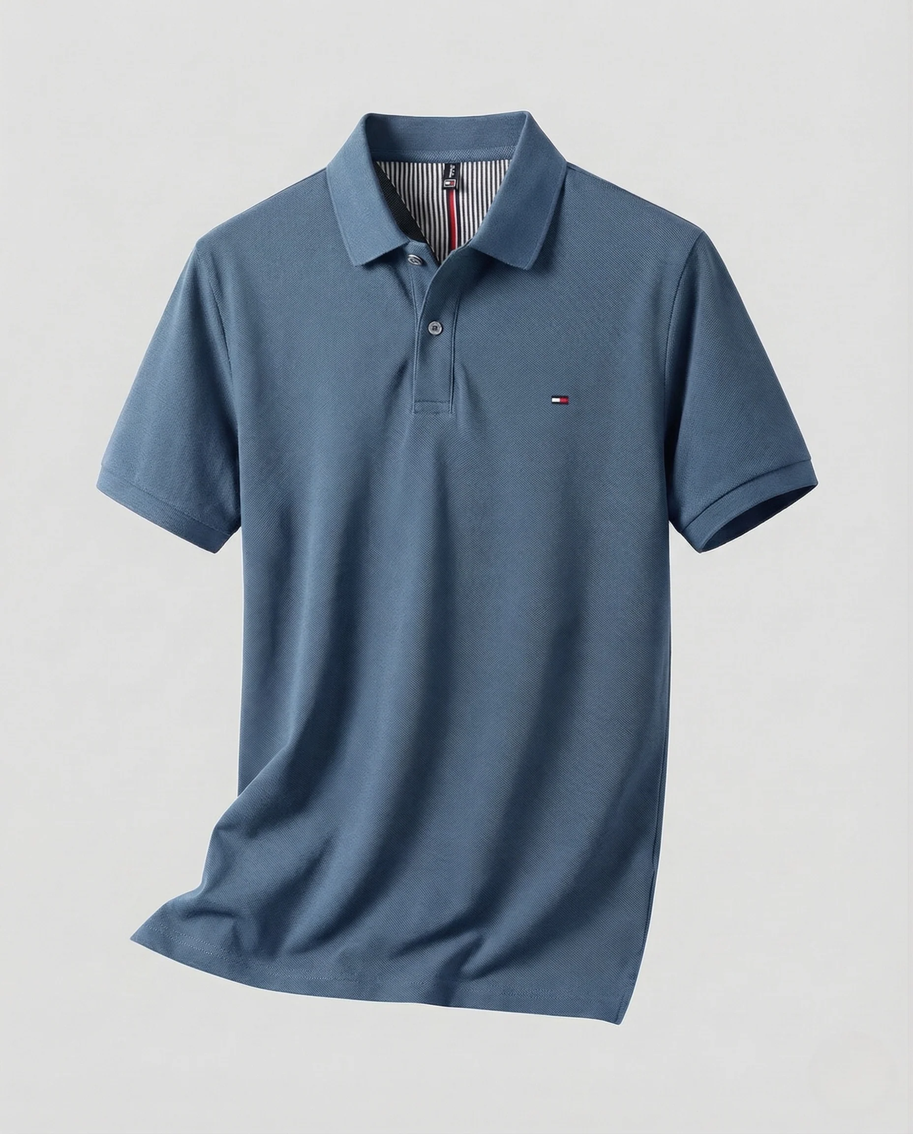 Herren Baumwoll Poloshirt mit Nackenpaspel - Image 39