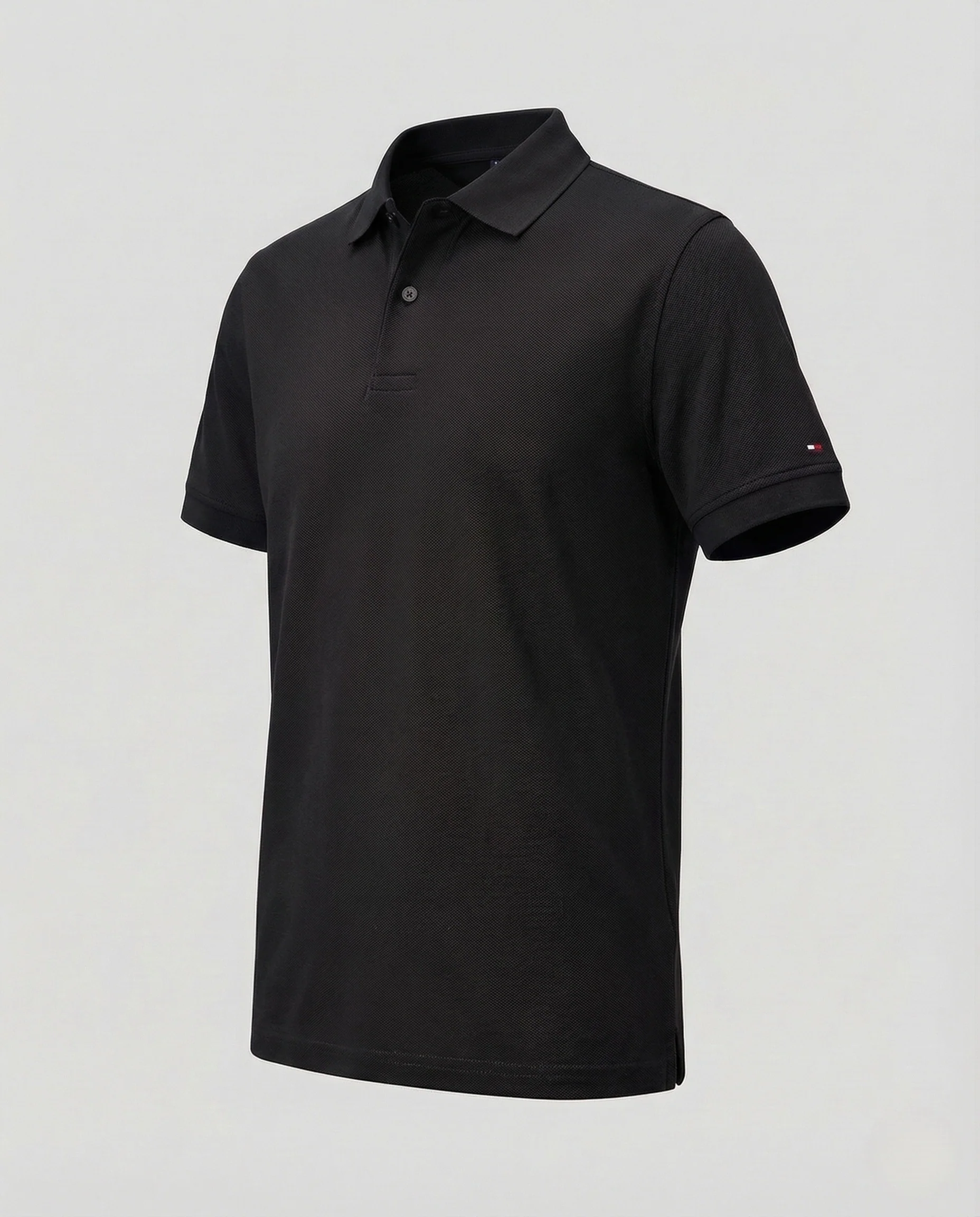 Herren Piqué Poloshirt mit Kentkragen und Logo Patch - Image 13